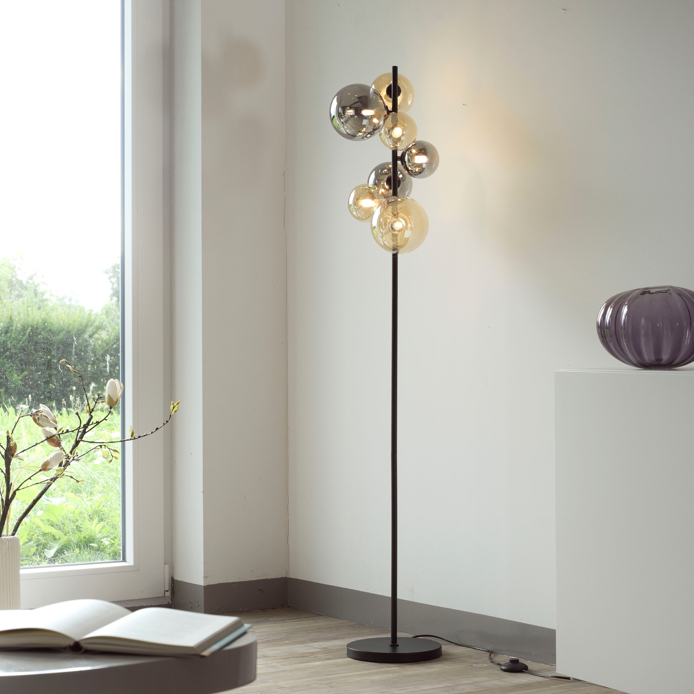 Paul Neuhaus Stehlampe »POPSICLE«, 7 flammig, Leuchtmittel G9 | LED wechselbar
