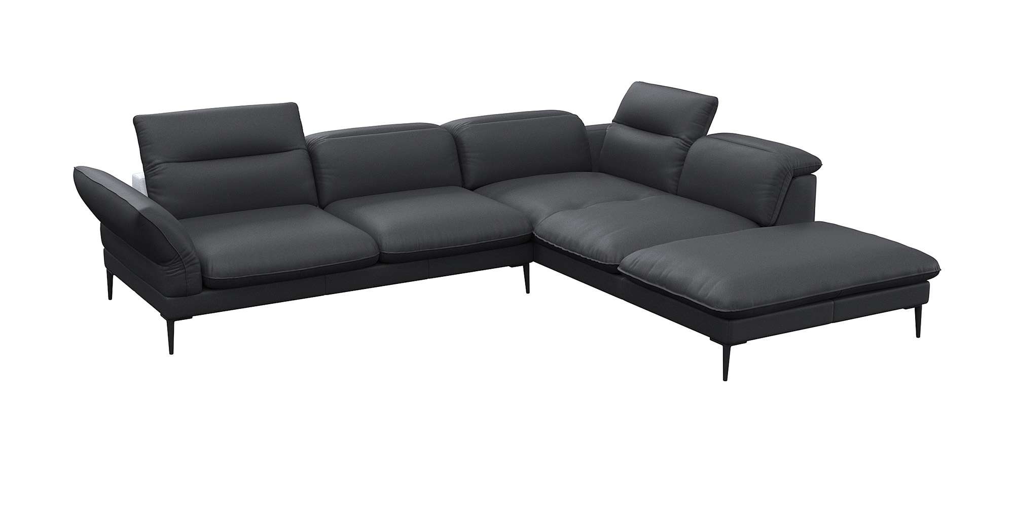 FLEXLUX Ecksofa »Salino, Funktionssofa mit Ottomane, Relaxsofa, Ecksofa« So günstig online kaufen