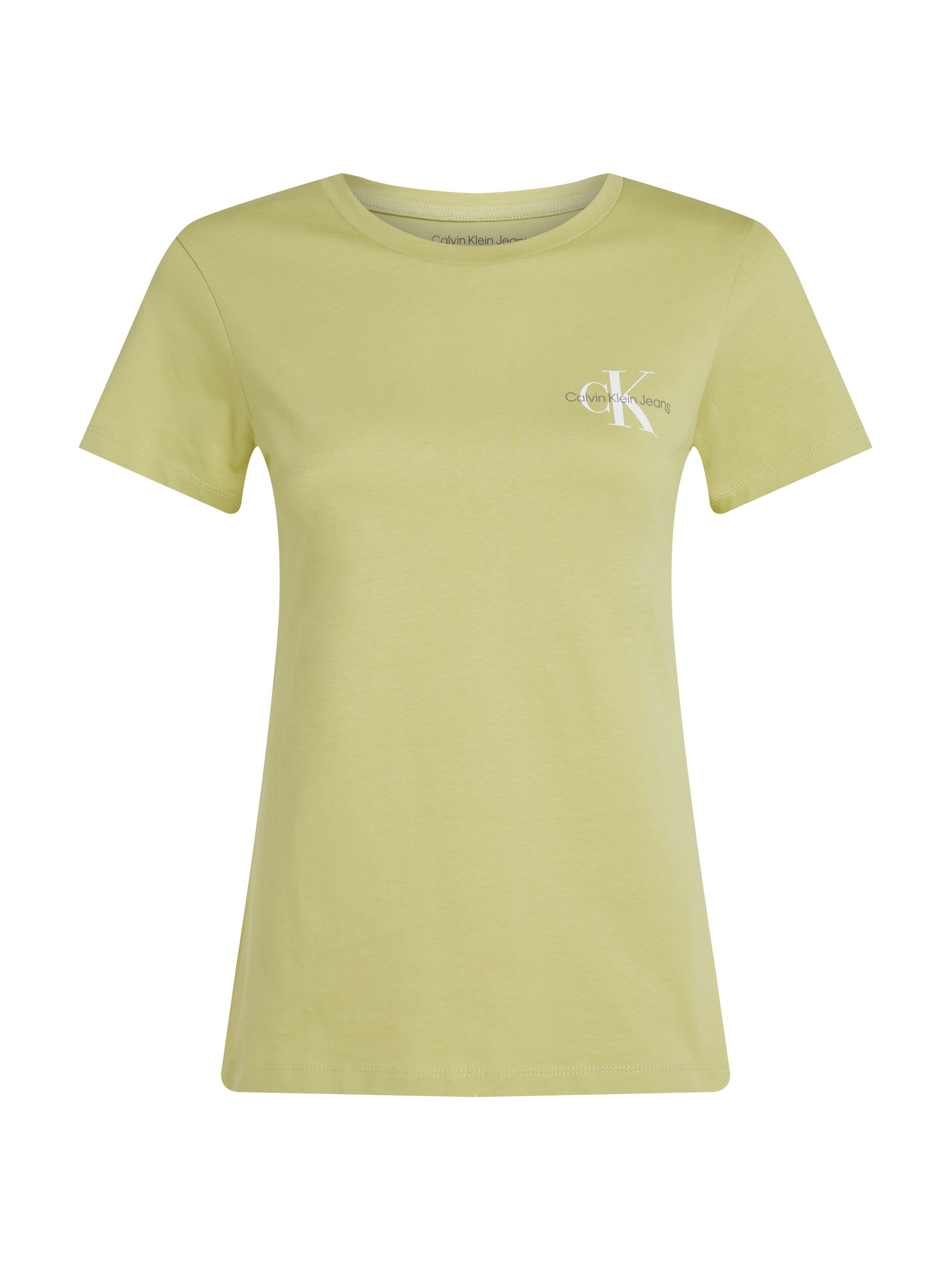 Calvin Klein Jeans Rundhalsshirt »2-PACK MONOLOGO SLIM TEE«, (Packung, 2 tlg., 2er-Pack), mit Calvin Klein Jeans Logoprint auf der Brust