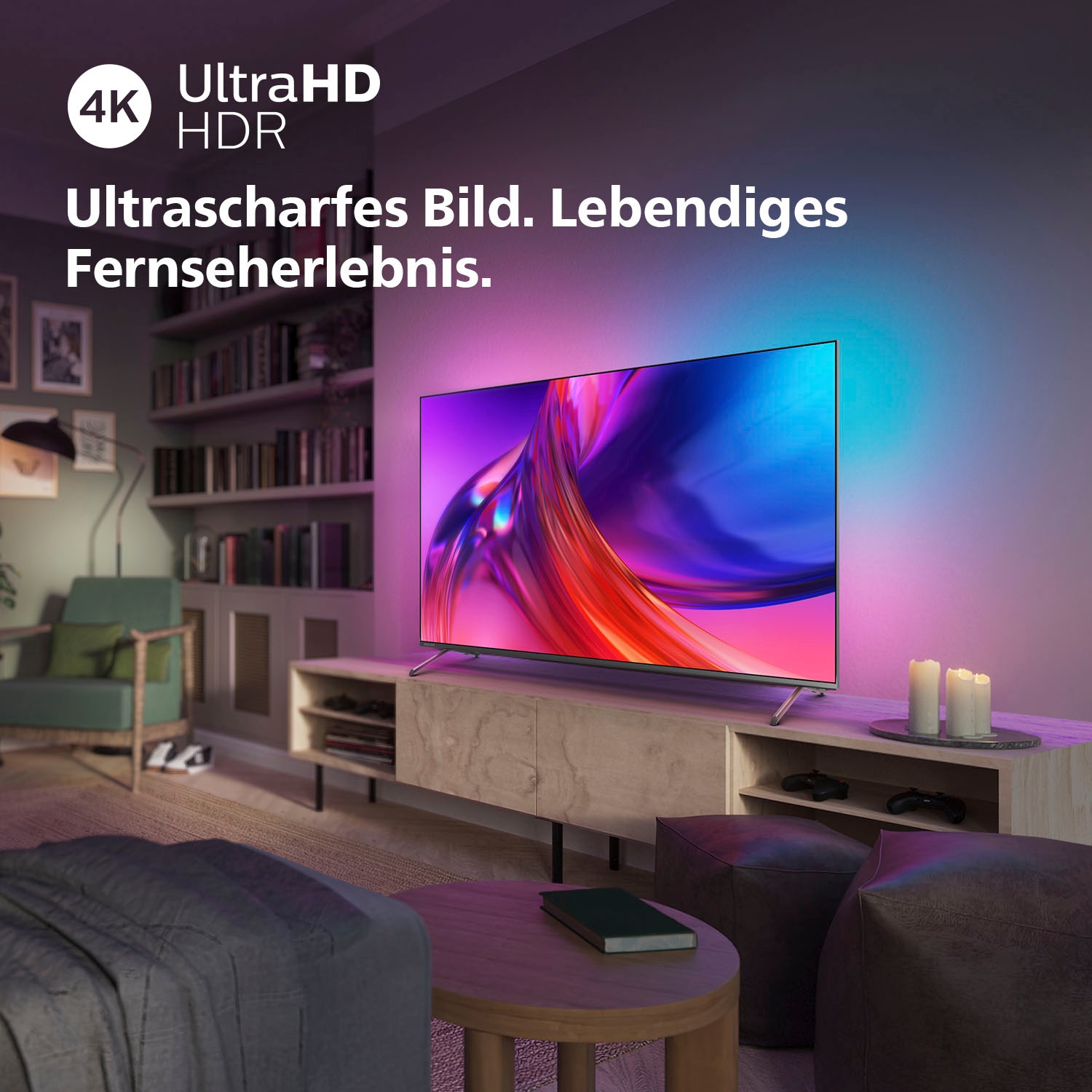 Zoll, »85PUS8808/12«, 4K HD, 215 Raten cm/85 kaufen LED-Fernseher TV-Smart-TV Ultra auf Philips Android TV-Google