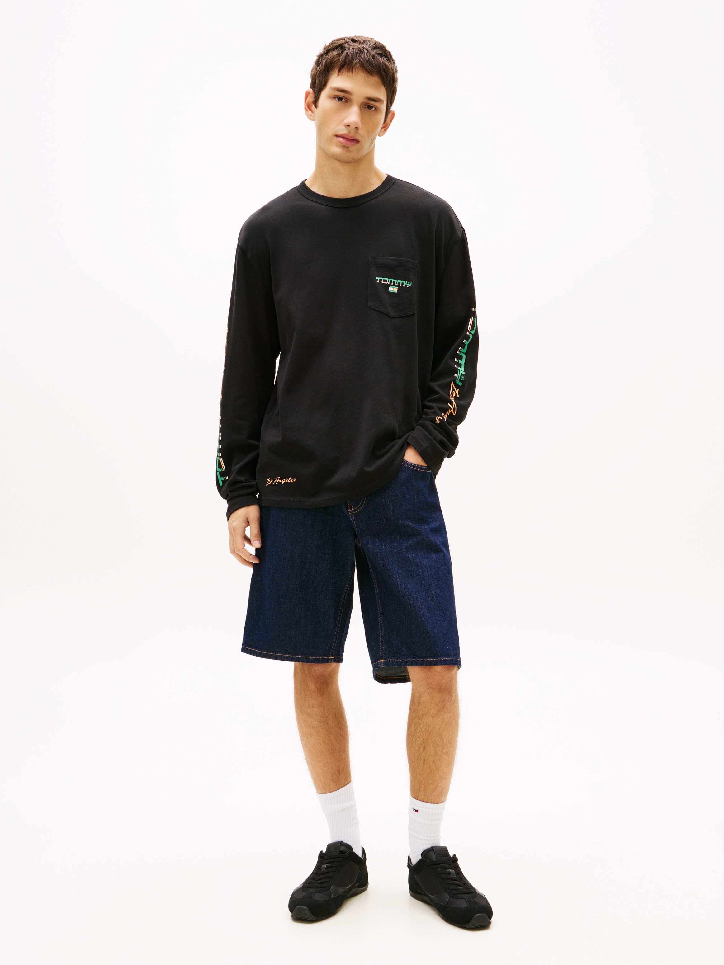 Tommy Jeans Langarmshirt RELAXED FIT mit Print