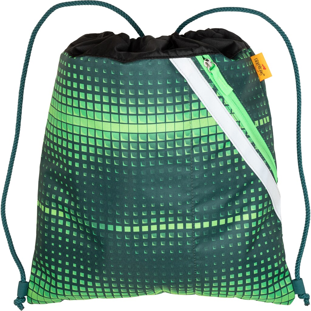 DerDieDas® Schulranzen »Ergoflex Easy, Soccer Green«, Reflektoren