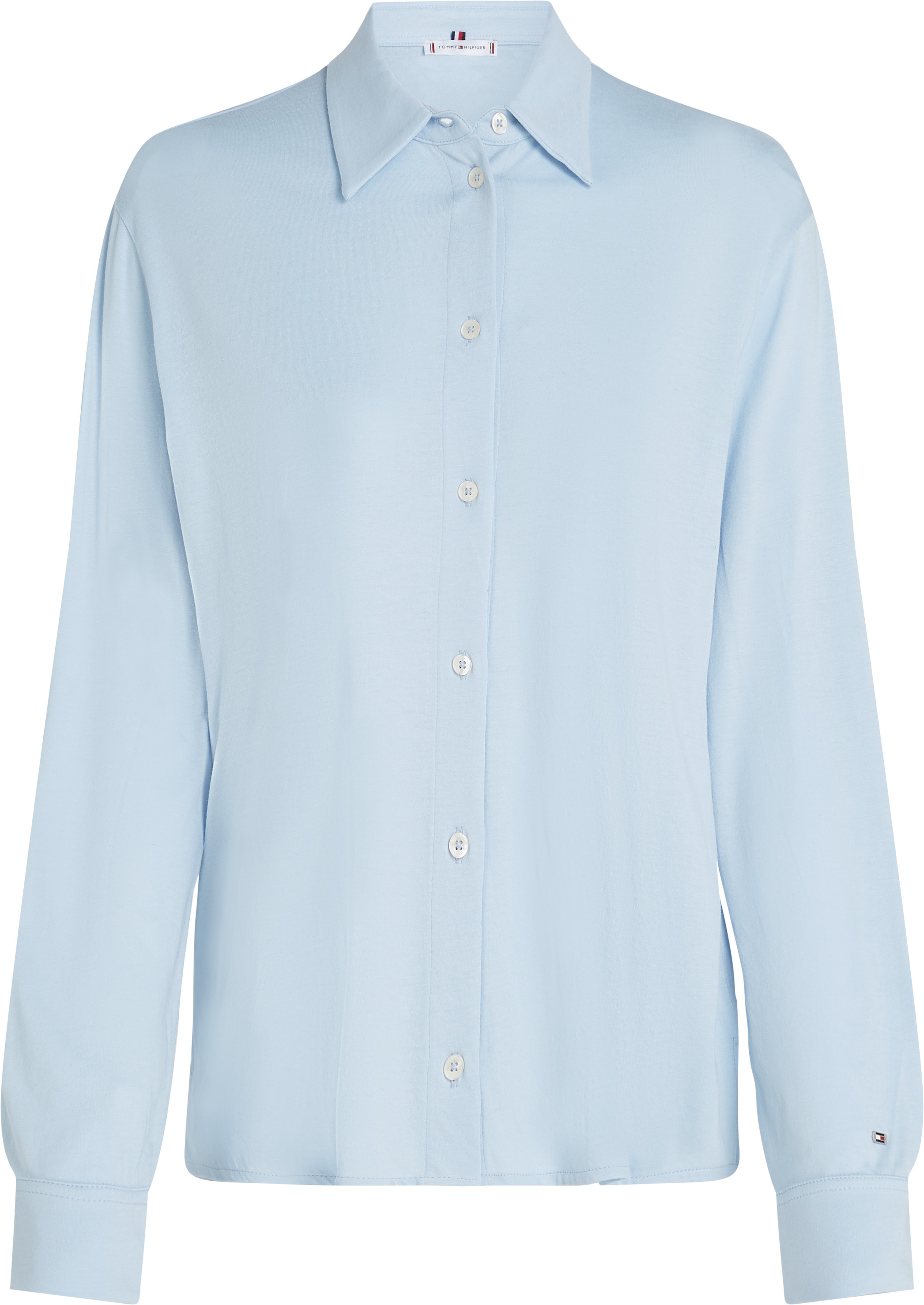 Tommy Hilfiger Klassische Bluse »CASUAL BTN DOWN SHIRT LS«, mit Metalllabel