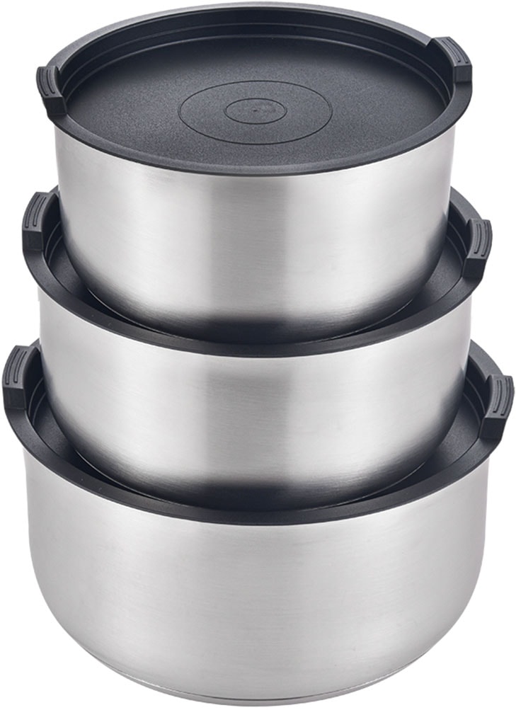 GSW Topf-Set »EASY CLICK«, Edelstahl, (Set, 8 tlg.), ideal für den Camper geeignet. Induktion