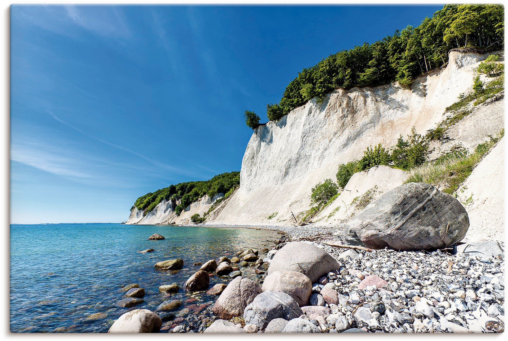 Artland Leinwandbild »Kreidefelsen auf der Insel Rügen 2« Küste 1 Stk. tlg. günstig online kaufen