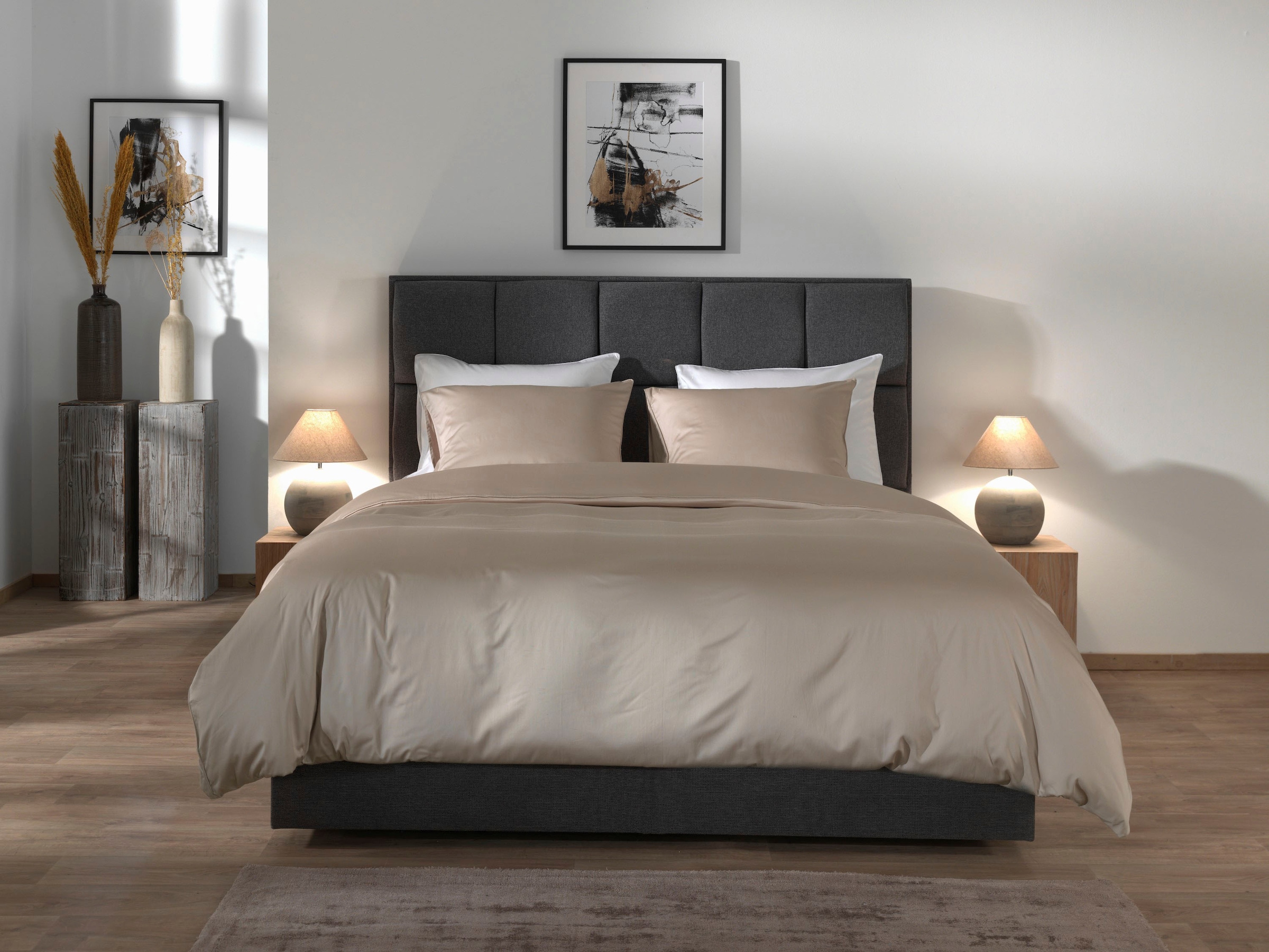 YELLOW Bettwäsche »Suite-Dubai«, Uni Design, 100% Baumwolle ab 135x200 cm.