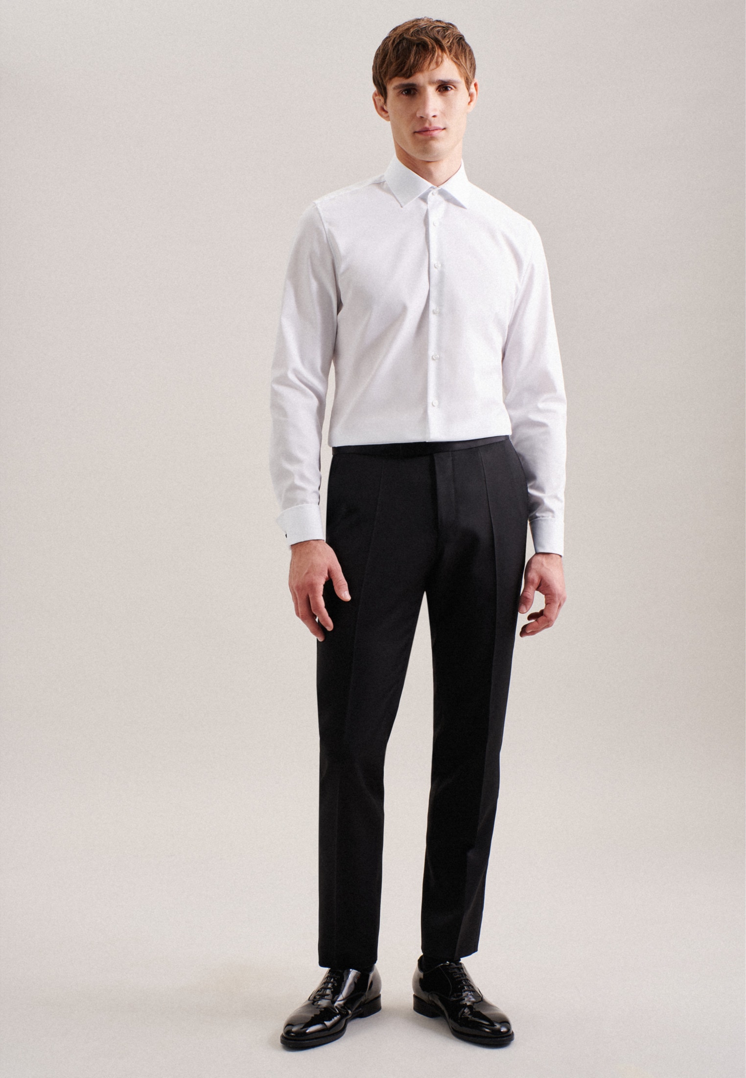 seidensticker Businesshemd »Schwarze Rose« Shaped 1/1 Kentkragen Uni