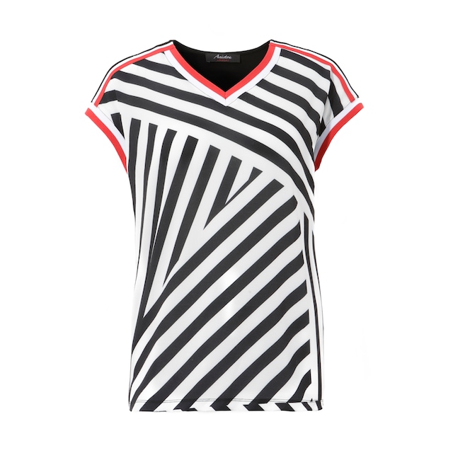 Aniston CASUAL T-Shirt, mit gestreiften Bündchen bequem kaufen
