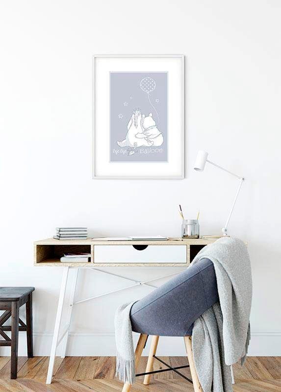 Komar Bild »Winnie the Pooh Bye Bye Balloon«, Disney, (1 St.), Wandbild zur Dekoration im Kinderzimmer - ohne Rahmen