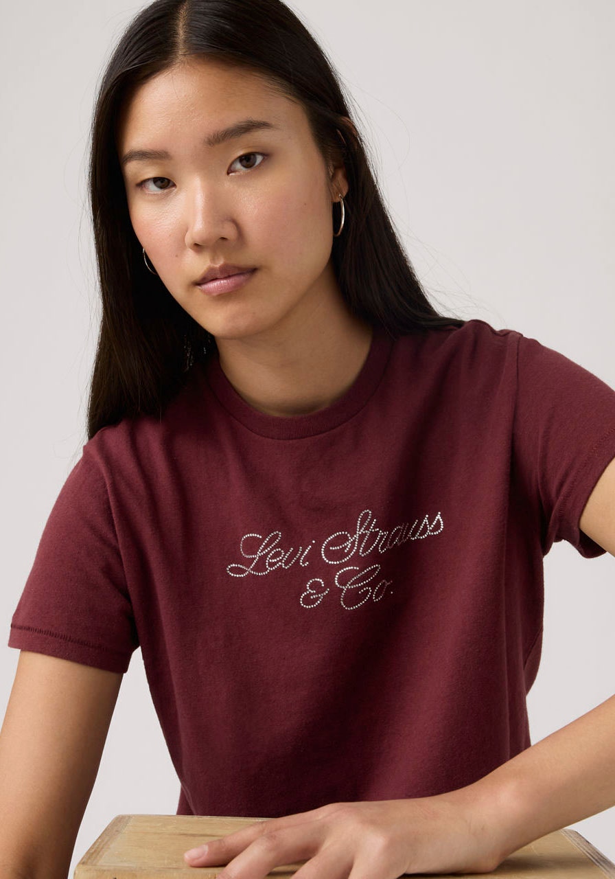 Levi's® T-Shirt »GRAPHIC CLASSIC T« Glitzerne Applikation