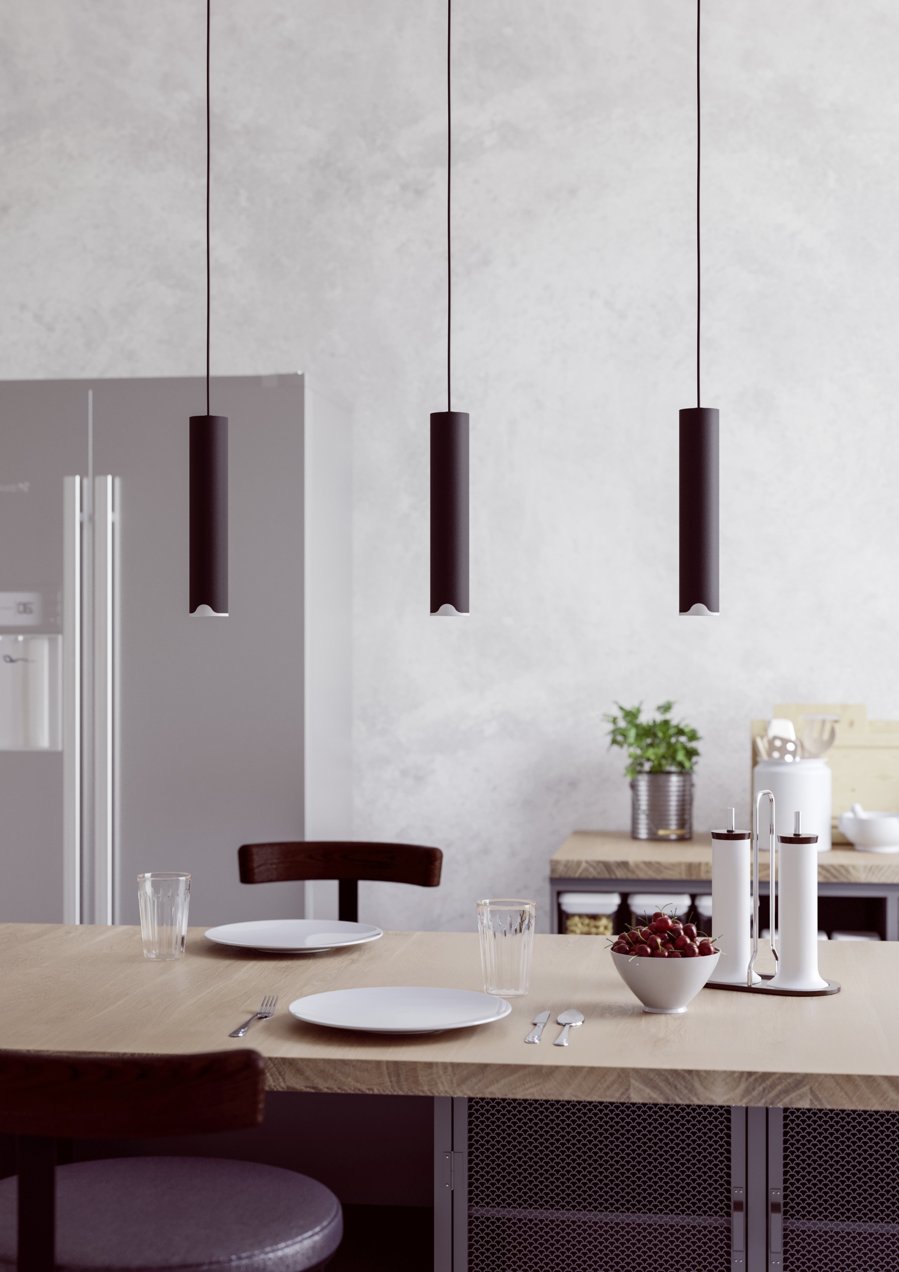 EGLO Hängeleuchte »BALAMORTA-Z Pendellampe - Stahl - LED - 3X3,7W - IP20« LED-Modul 1 Stk. Kaltweiß | Neutralweiß | Warmweiß Hängelampe, Deckenlampe, Wohnzimmer, Esszimmer, L78 x B5,5 x H110 cm