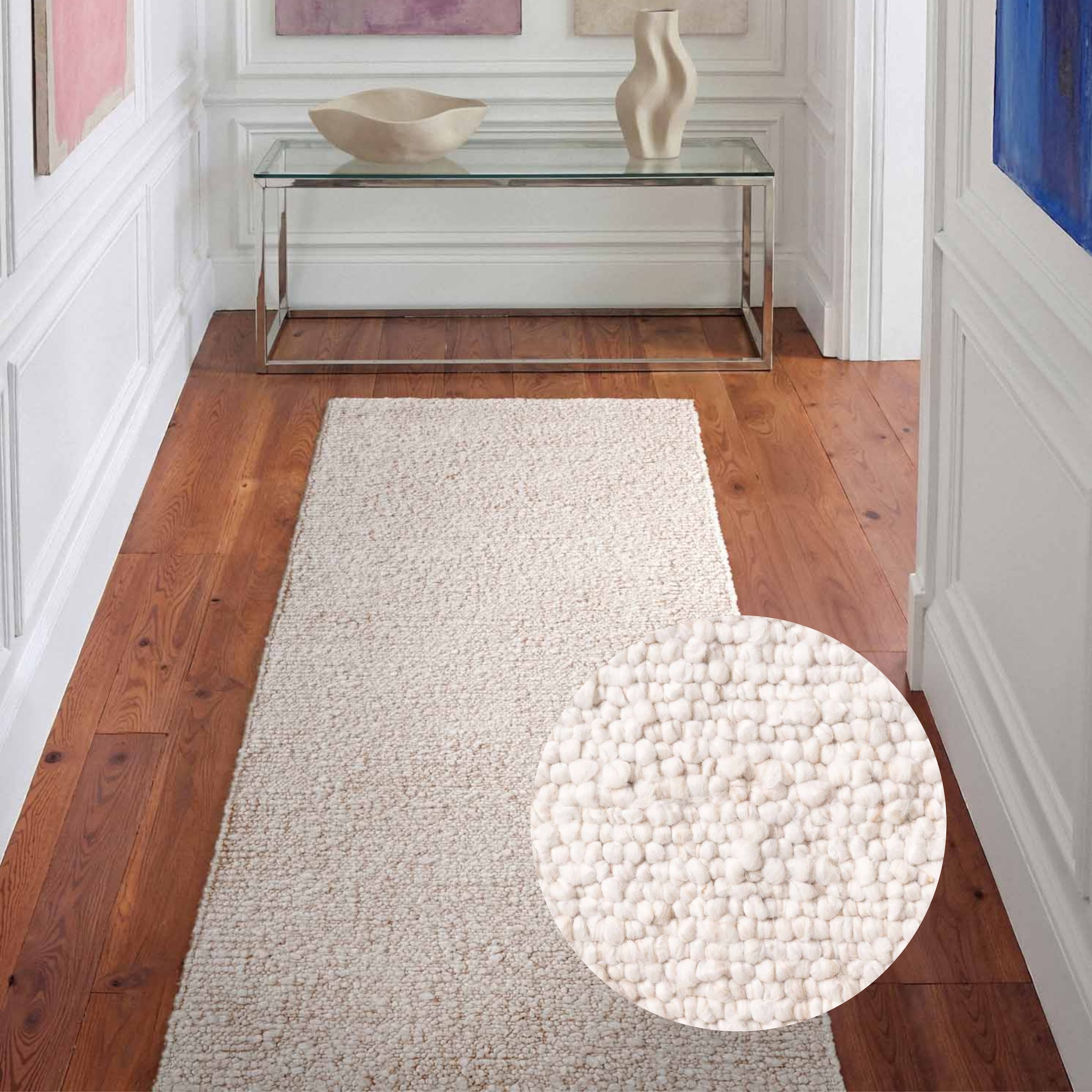 Ted Baker Teppich »Soft Bouclé Portobello , auch als Läufer« rechteckig 10 mm Höhe Woll-Optik, Bouclé Meliert, Wohnzimmer, Esszimmer, Schlafzimmer, Flur