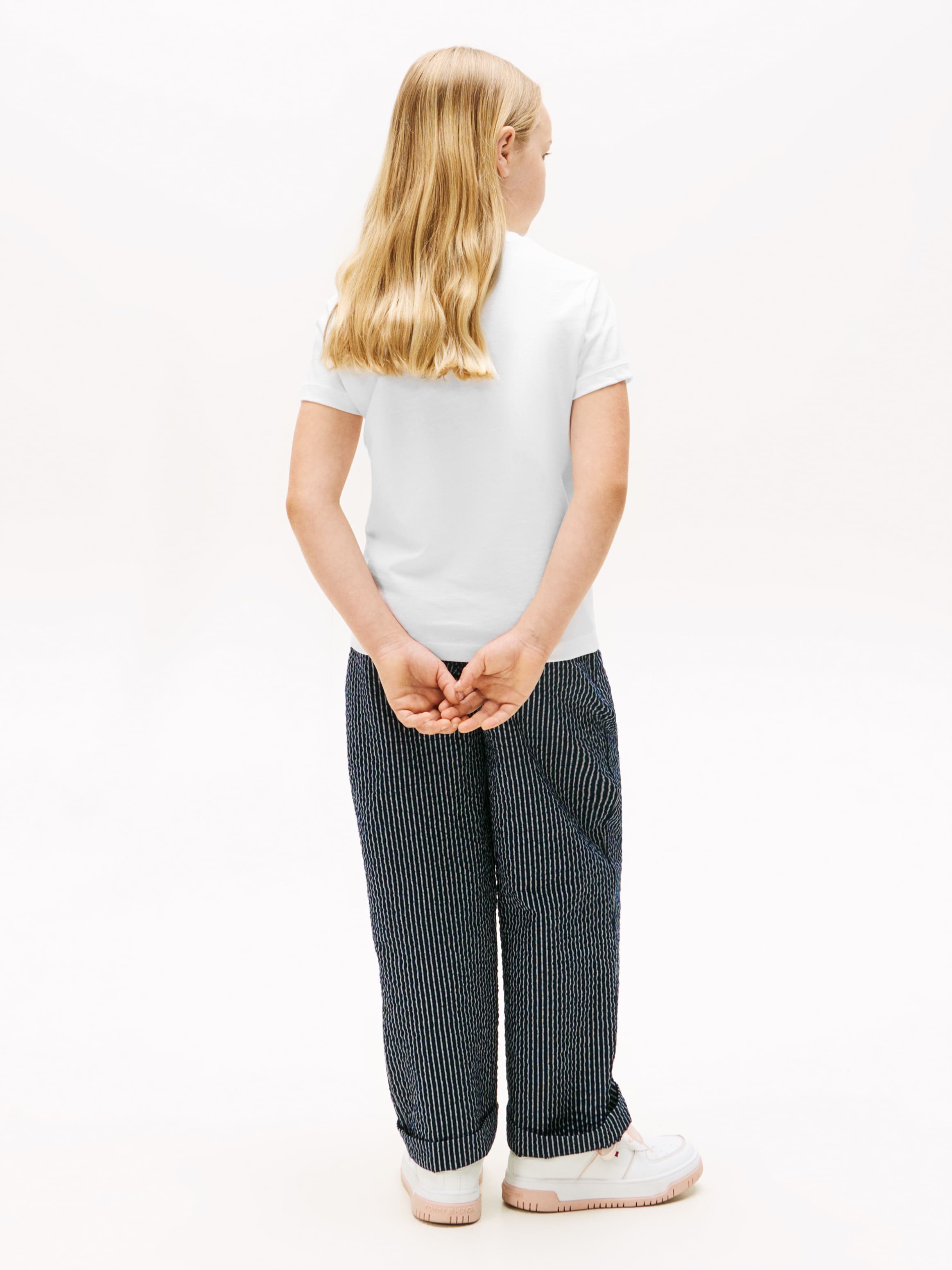 Tommy Hilfiger T-Shirt »TOMMY SCRIPT SEQUINS TEE SS«, für Kinder bis 16 Jahre, mit Pailletten
