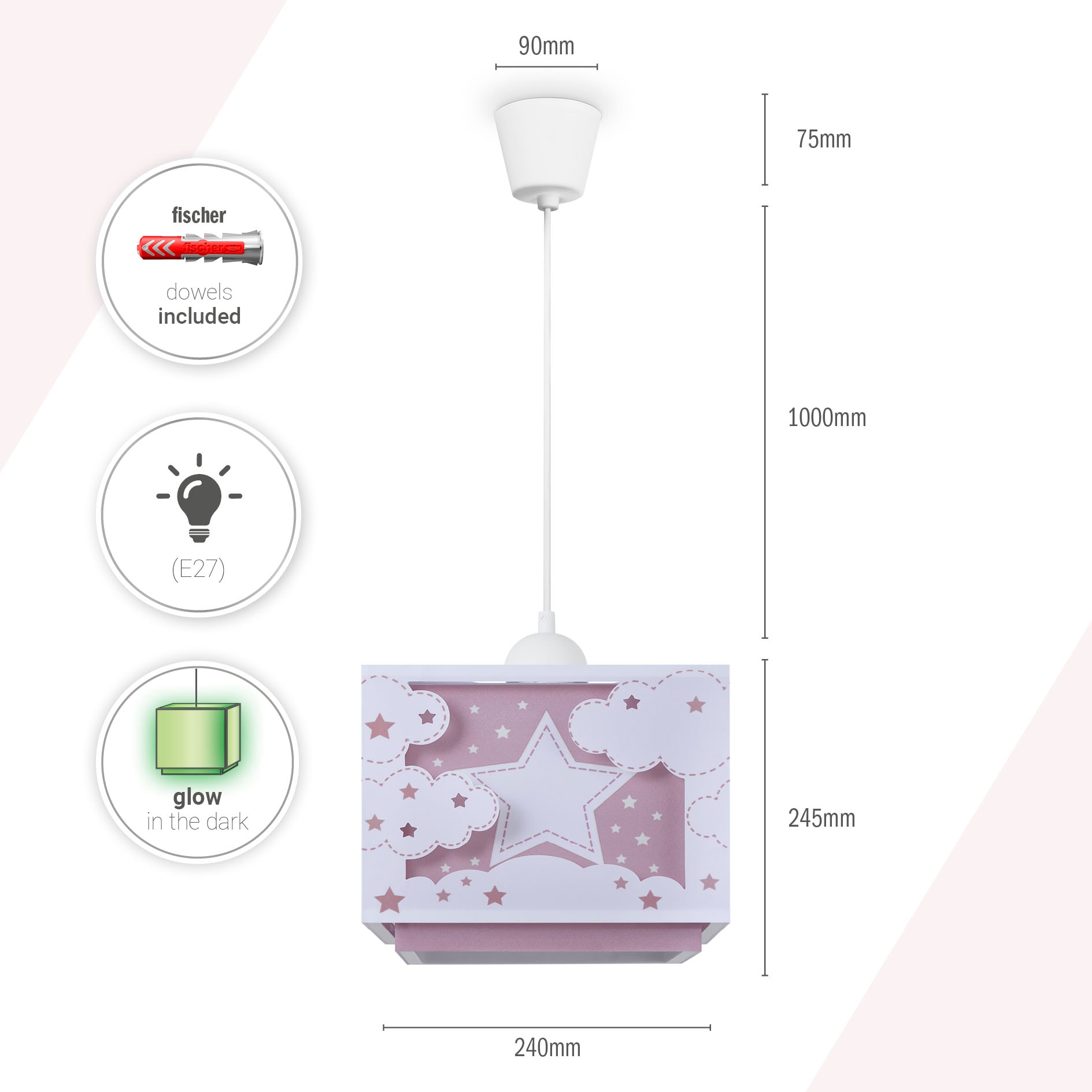 Paco Home Pendelleuchte »GRETA« E27
