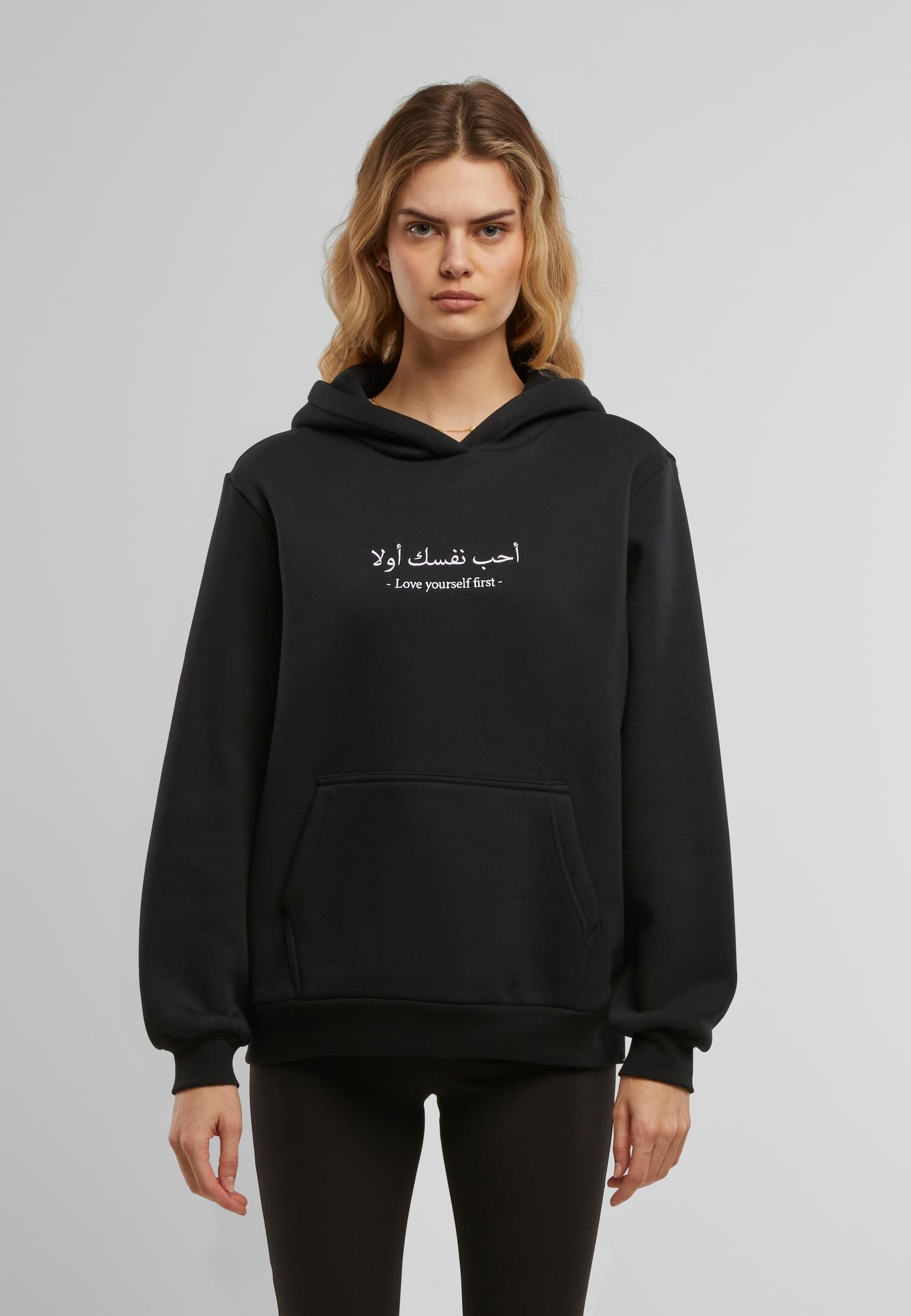 Miss Tee Kapuzenpullover »Miss Tee Love Yourself First EMB Fluffy Hoody«, 1 Stk.
