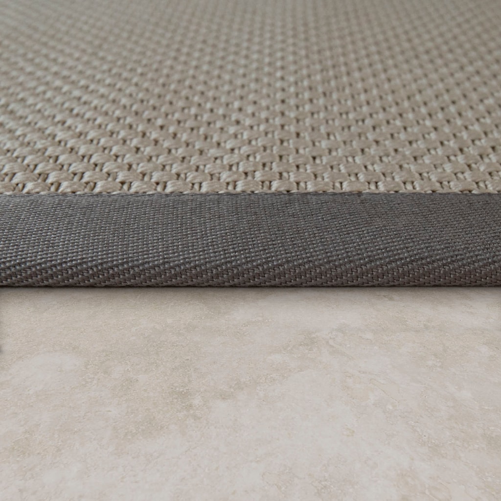 Paco Home Teppich »Sisala 270«, rechteckig, 5 mm Höhe, Flachgewebe, gewebt, Sisal Optik, eingefasst, In- und Outdoor geeignet, Wohnzimmer