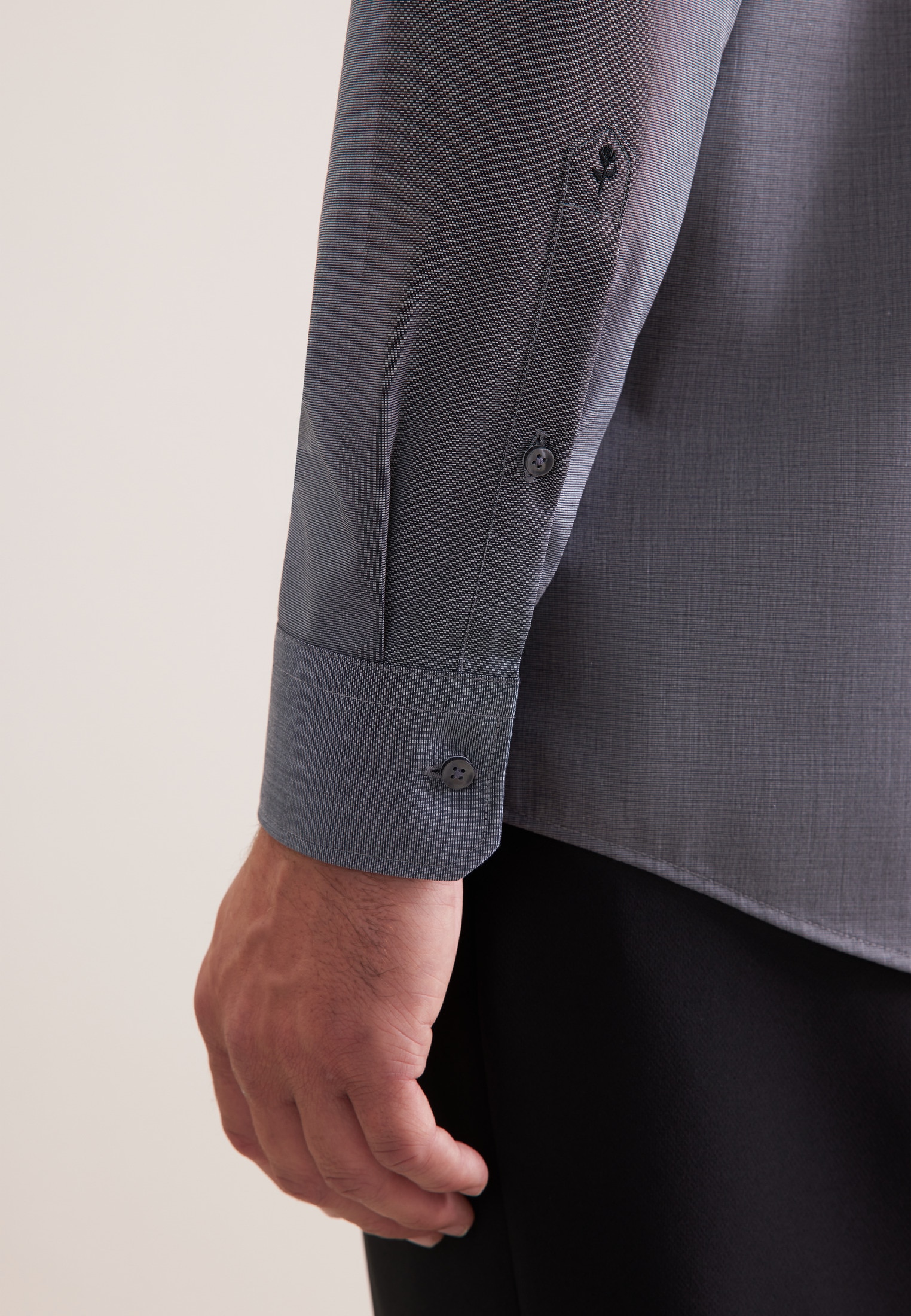 seidensticker Businesshemd »Schwarze Rose« Regular 1/1 Kentkragen Uni