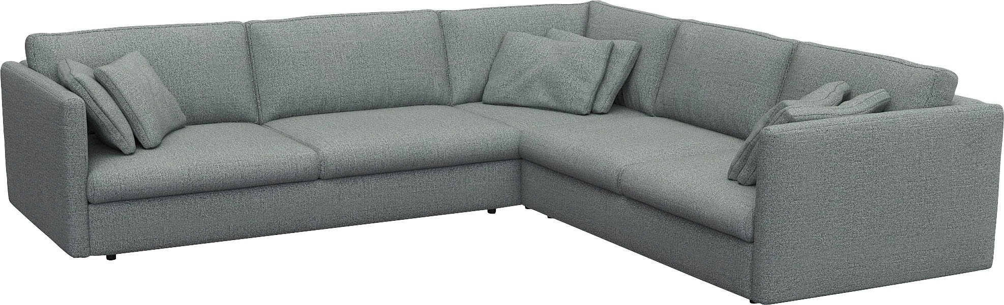 FLEXLUX Ecksofa »Lovane, elegant und zeitlos, bequem, L-Form«, Weich & anschmiegsam, große Sitztiefe auf Kaltschaum, Dekokissen inkl.