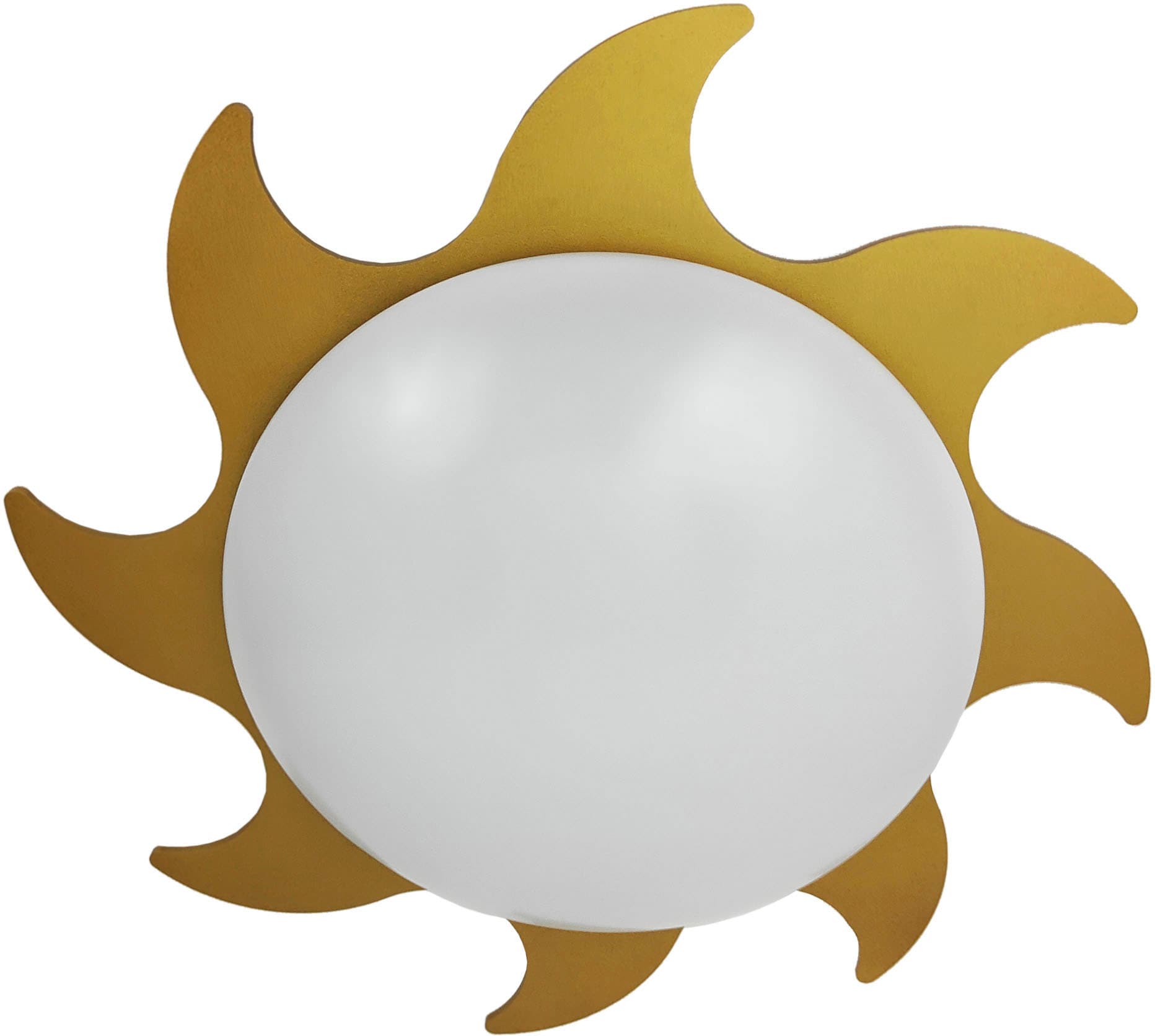 niermann Deckenleuchte »Deckenschale Sonne, gold« E27 1 Stk. E27 Fassung für einfachen Leuchtmittelwechsel