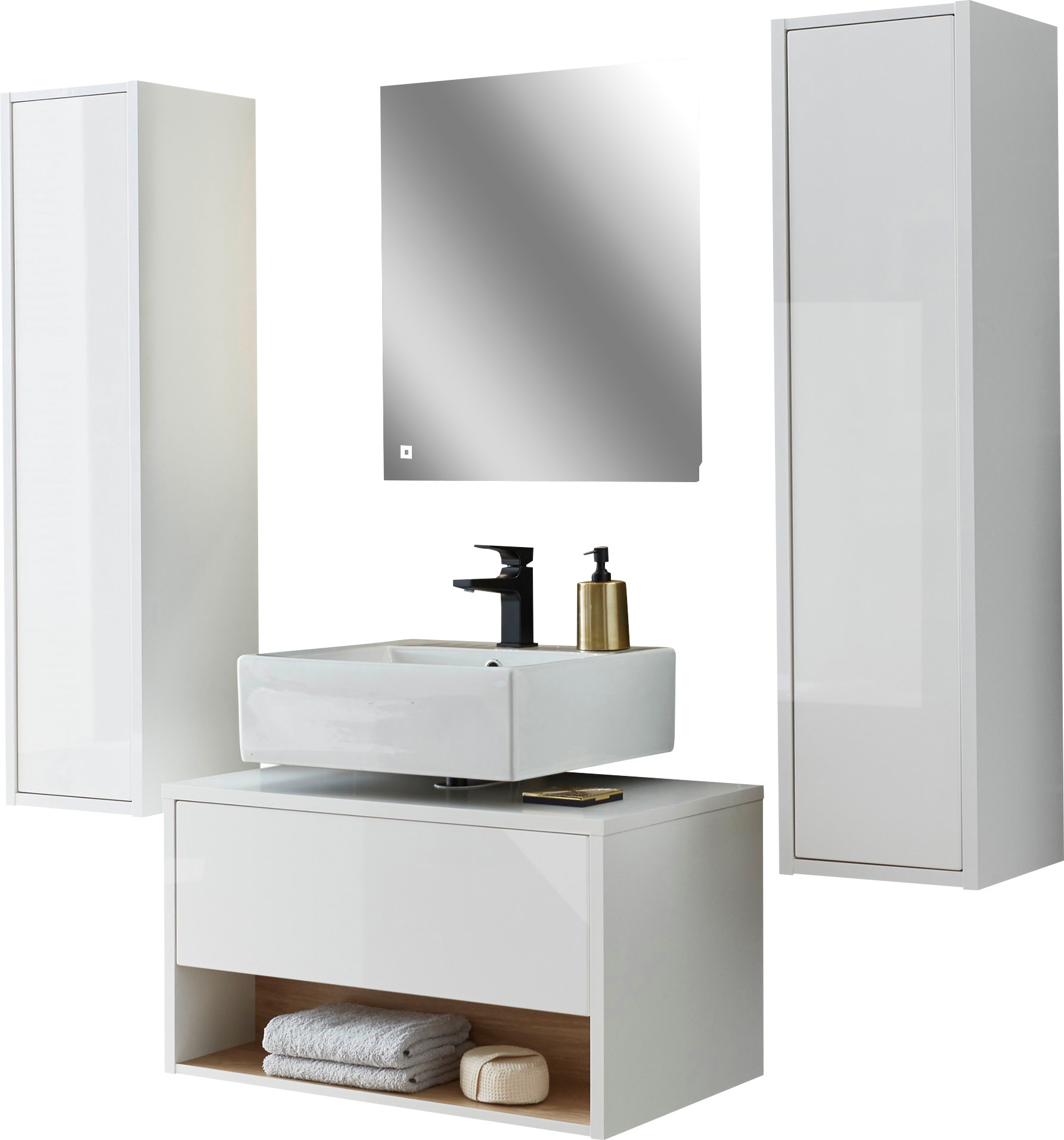 Places of Style Badmöbel-Set »Studio Line, Bad im modernen Design, 4-teilig günstig online kaufen