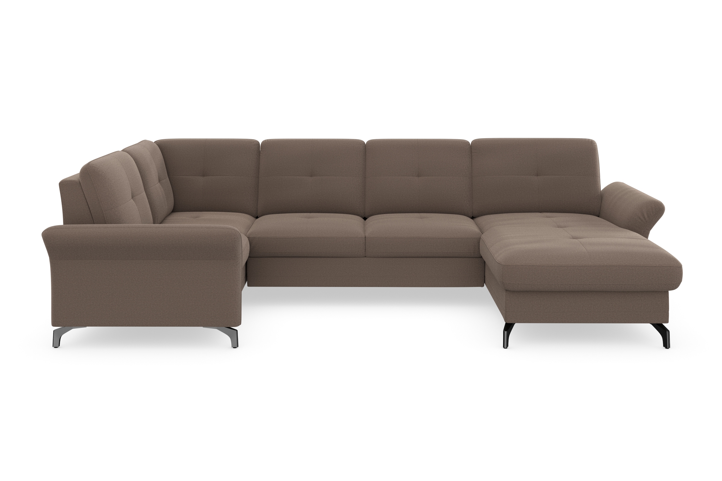 Home affaire Wohnlandschaft »Calando U-Form« wahlweise mit Bettfunktion, Be günstig online kaufen