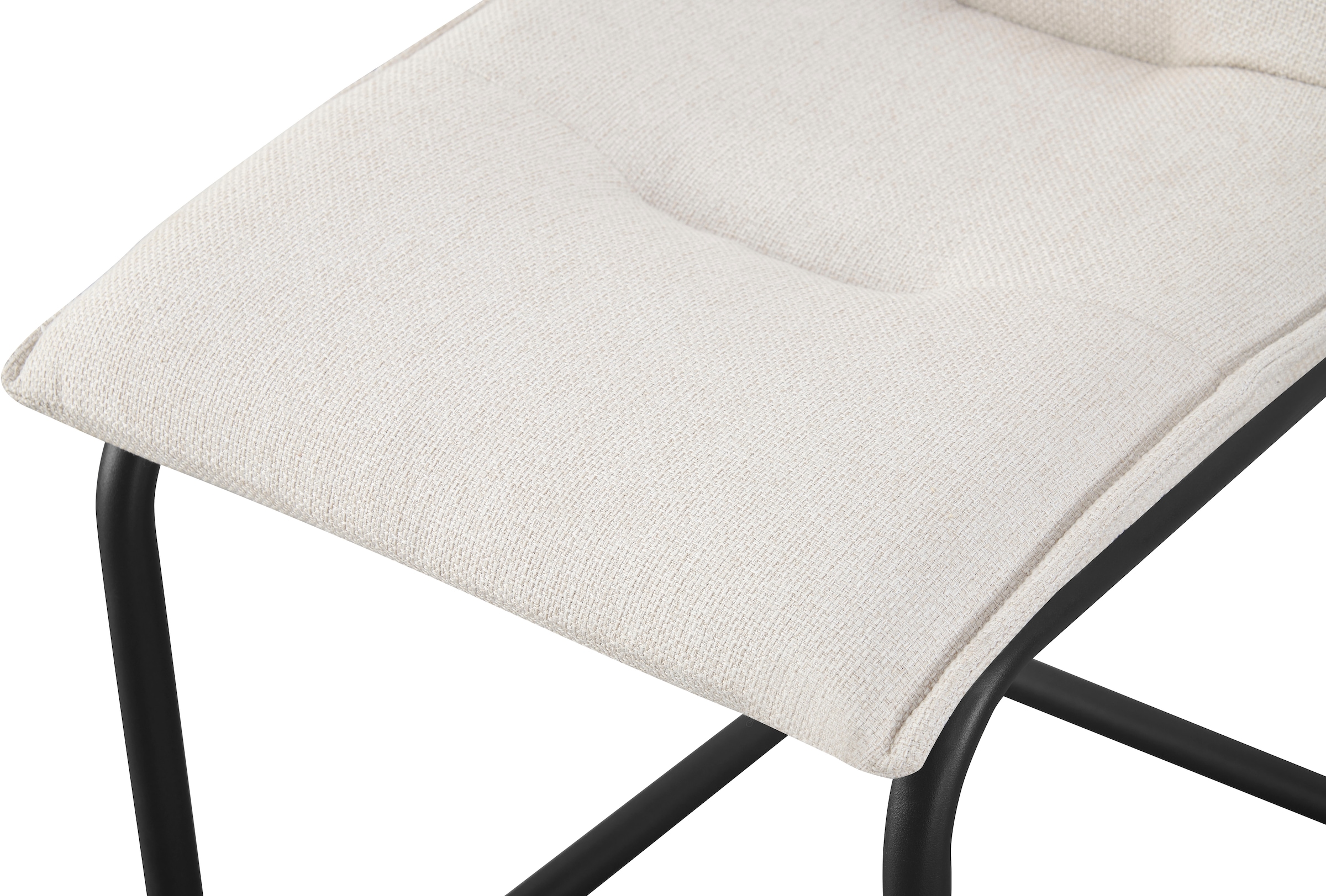 Home affaire Esszimmerstuhl »SARNIA, 2er Set, mit Metallgestell in matt schwarz« (Set) 2 Stk.in verschiedenen Farben, Belsatbarkeit pro Stuhl 120 kg