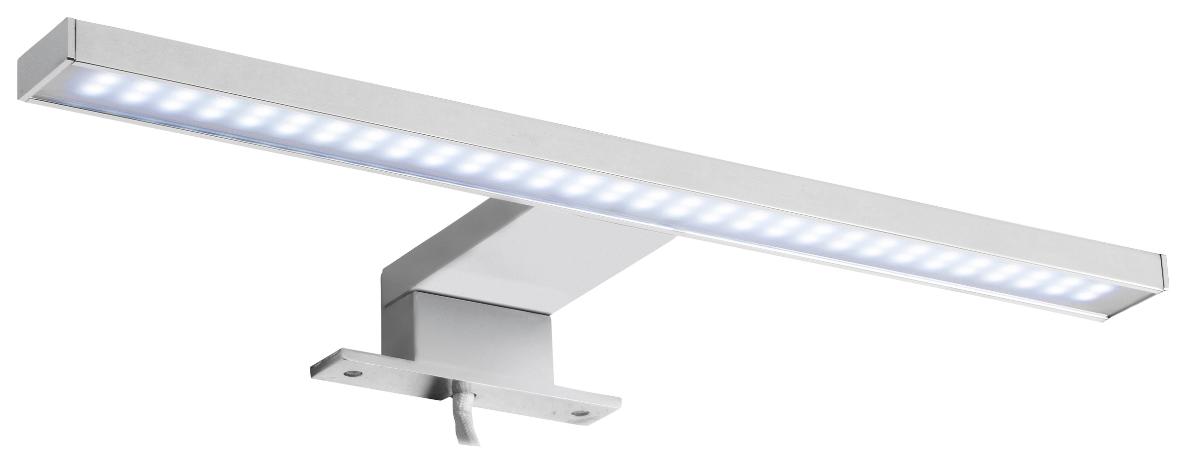 trendteam LED Spiegelleuchte, 18 flammig, Leuchtmittel LED-Board | LED fest integriert, Länge 30 cm - LED Badaufbauleuchte mit kaltem Licht - Mit Multibox