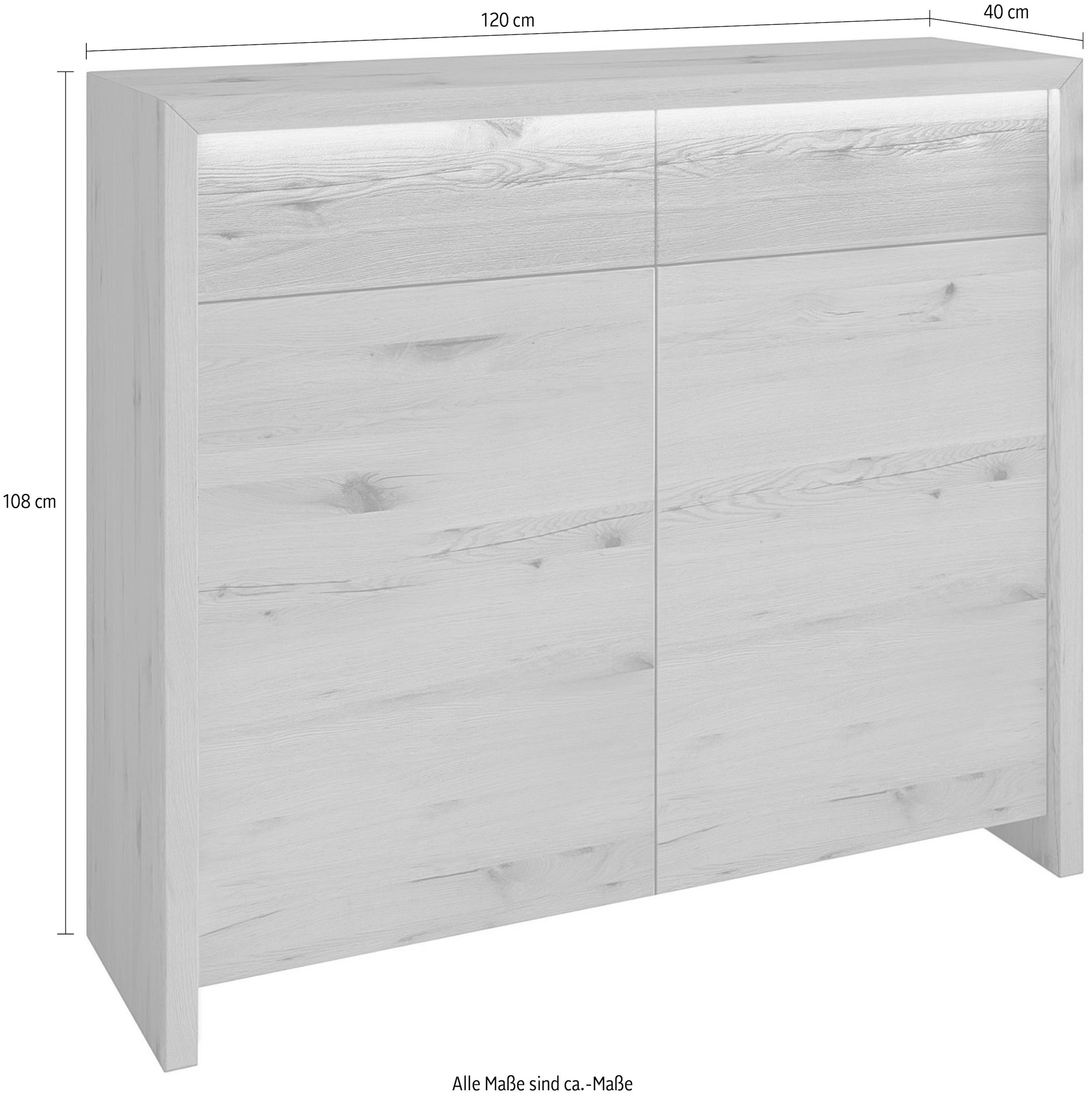 Home affaire Kommode »Ambroise«, inkl. LED-Beleuchtung