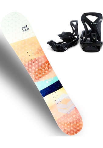 Snowboard »FTWO FREEDOM WOMAN APRICOT 21/22«, (Set)