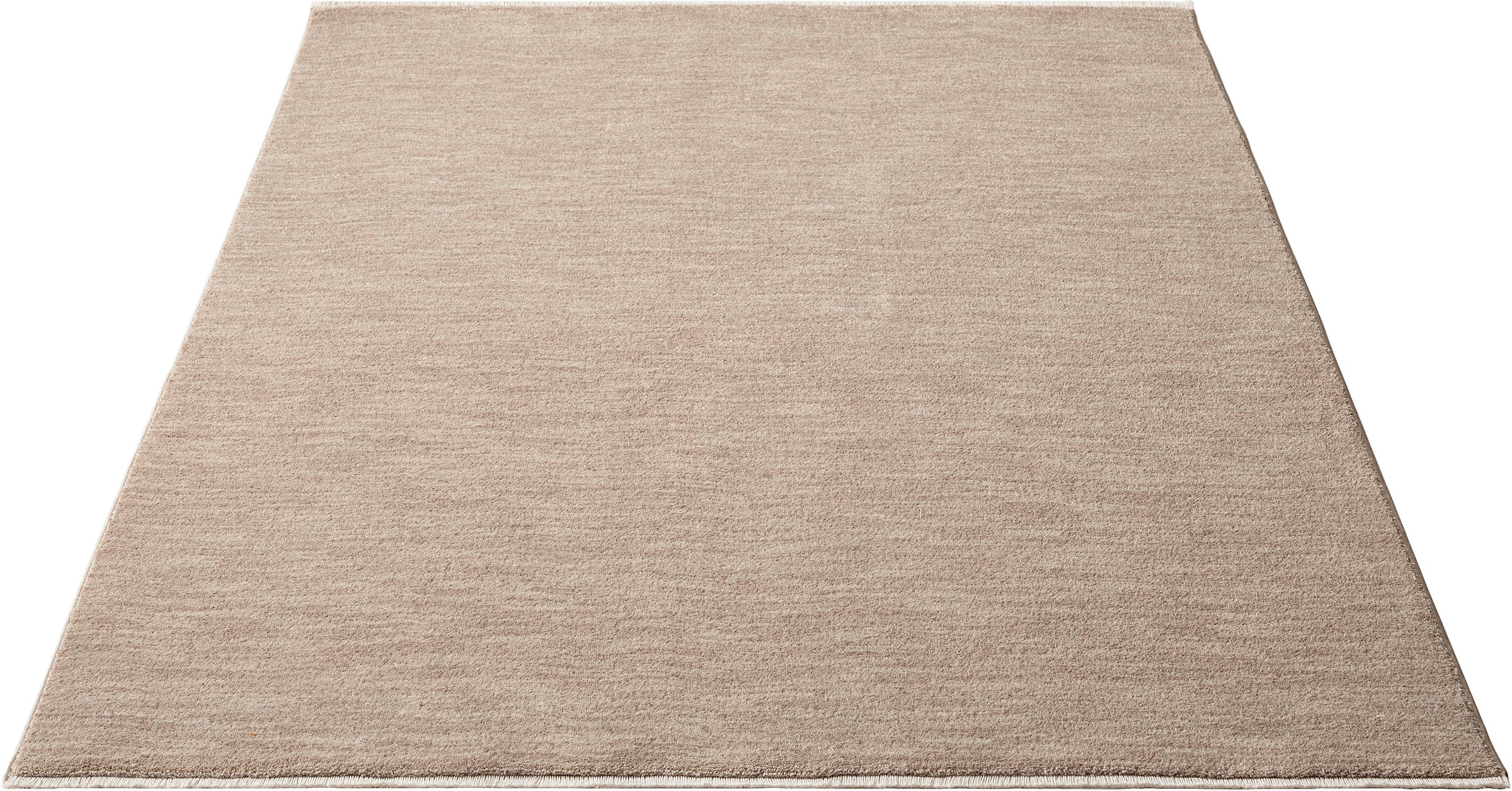 merinos Teppich »Impulse 52031«, rechteckig, dichter farblich moderner  Kurzflorteppich mit Fransen, Wohnzimmer bequem und schnell bestellen