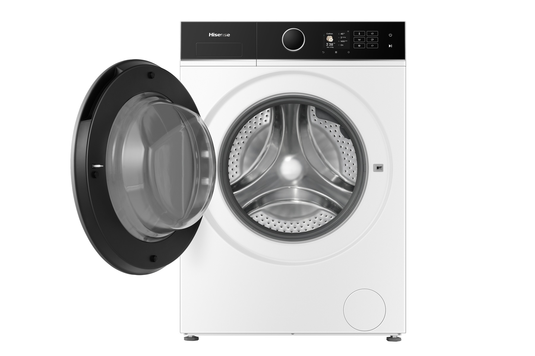 Hisense Waschmaschine 5i »WF5I1045BWQ« 10,5 kg 1400 U/min digitales Farbdisplay, AutoDose, Energie 40% besser als A