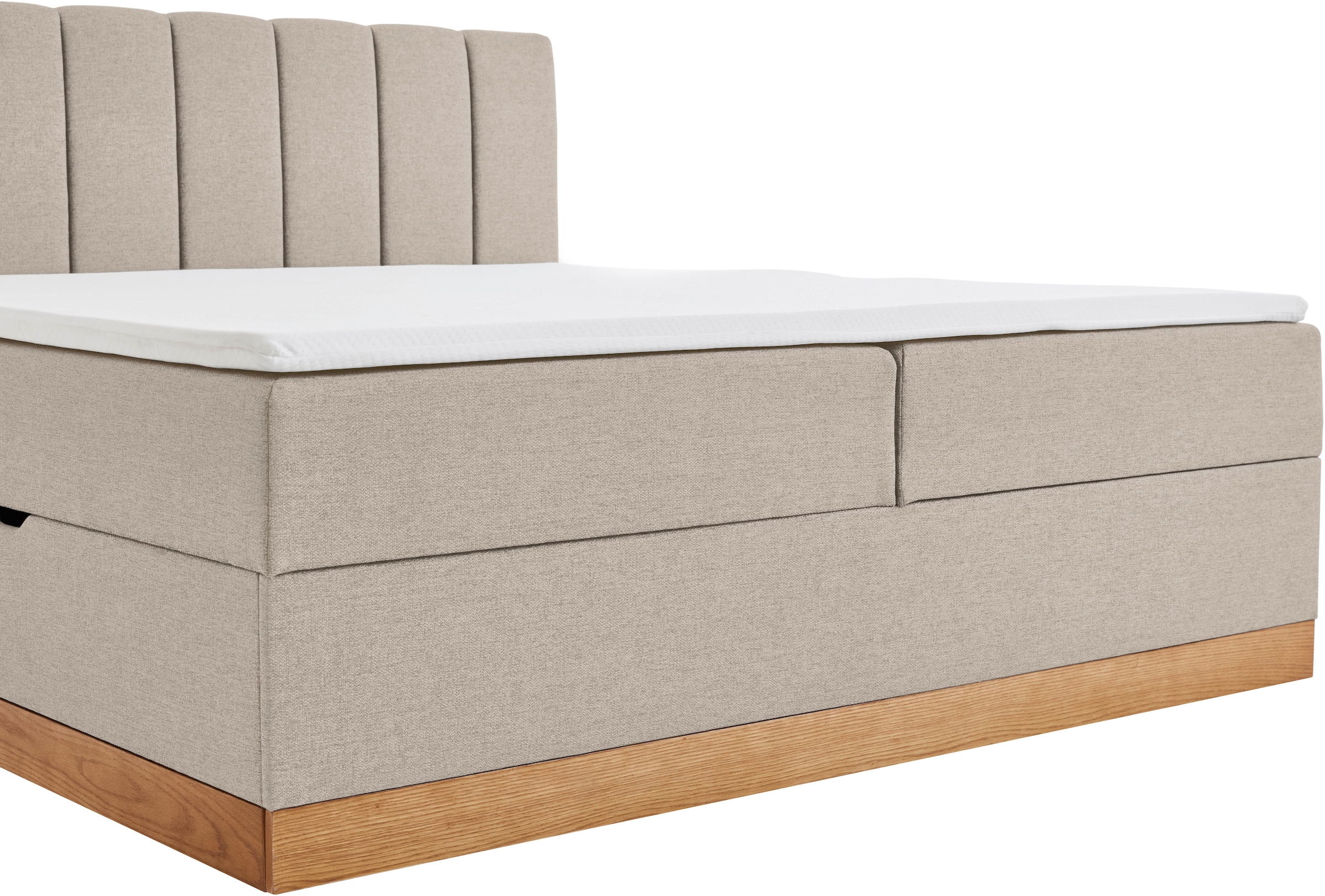 Home affaire Boxbett »Frappelle inkl. Bettkasten, erhältlich in der Größe 180x200cm, H3« inkl. PUR-Schaum-Topper