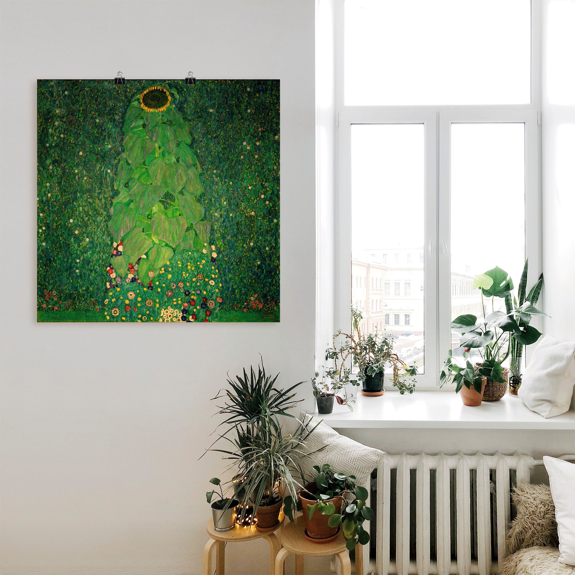 Artland Wandbild "Die Sonnenblume", Blumen, (1 St.), als Leinwandbild, Post günstig online kaufen