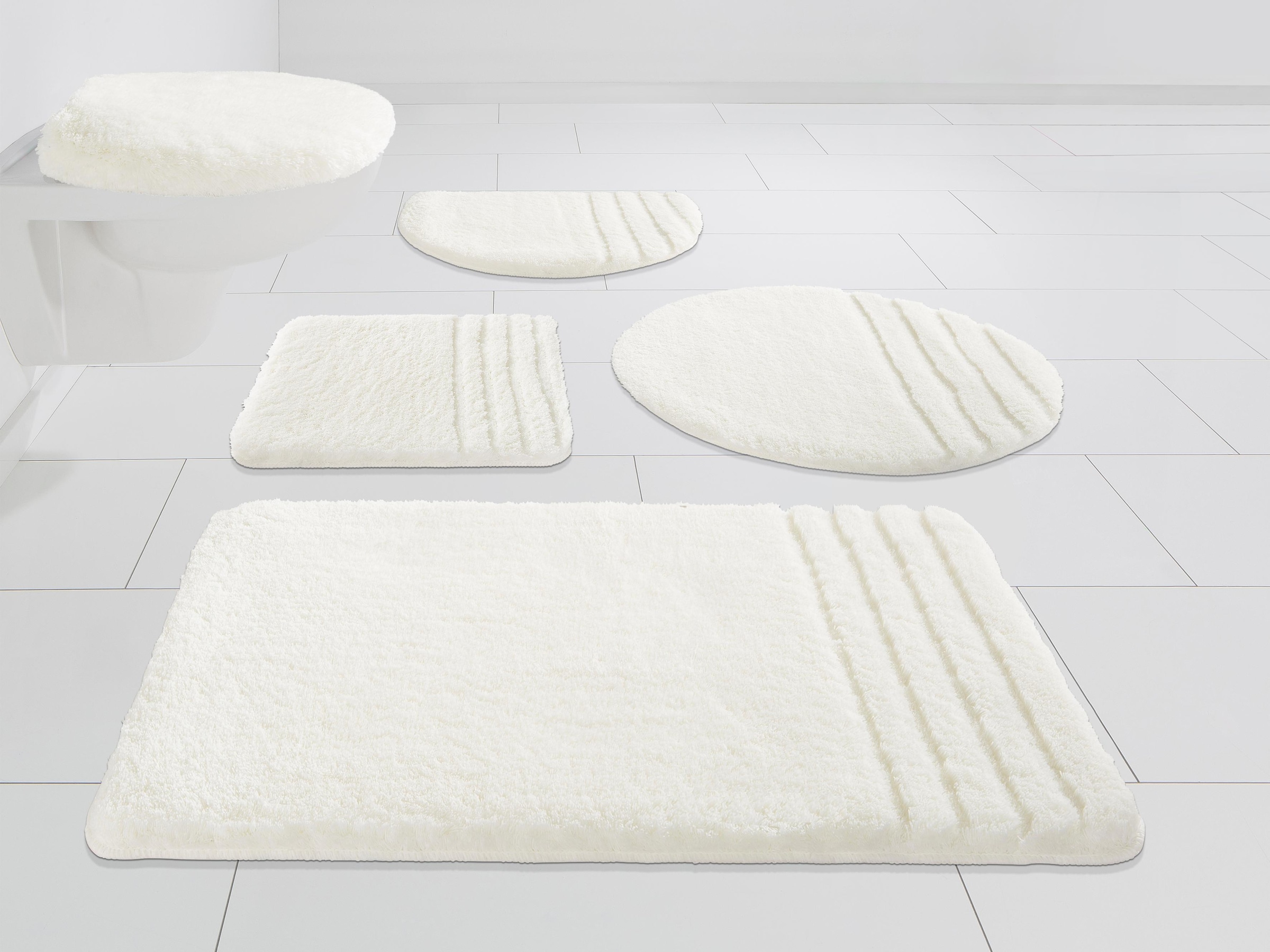 Möve Badematte »Loft, Badvorleger, Badezimmer Teppich«, rutschhemmend besch günstig online kaufen