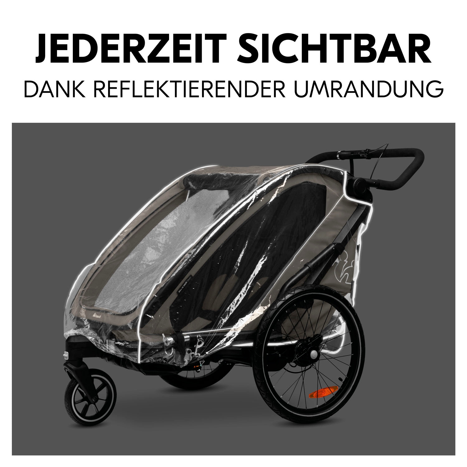 Hauck Regenverdeck »Bike N Walk Duo Raincover«, für Bike N Walk Fahrradanhänger