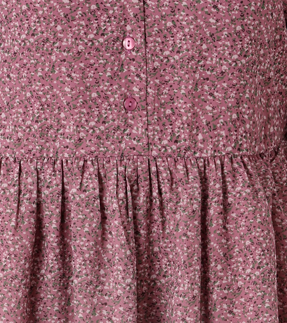 Aniston CASUAL Blusenkleid, mit kleinem, grafischen Alloverdruck - NEUE KOLLEKTION