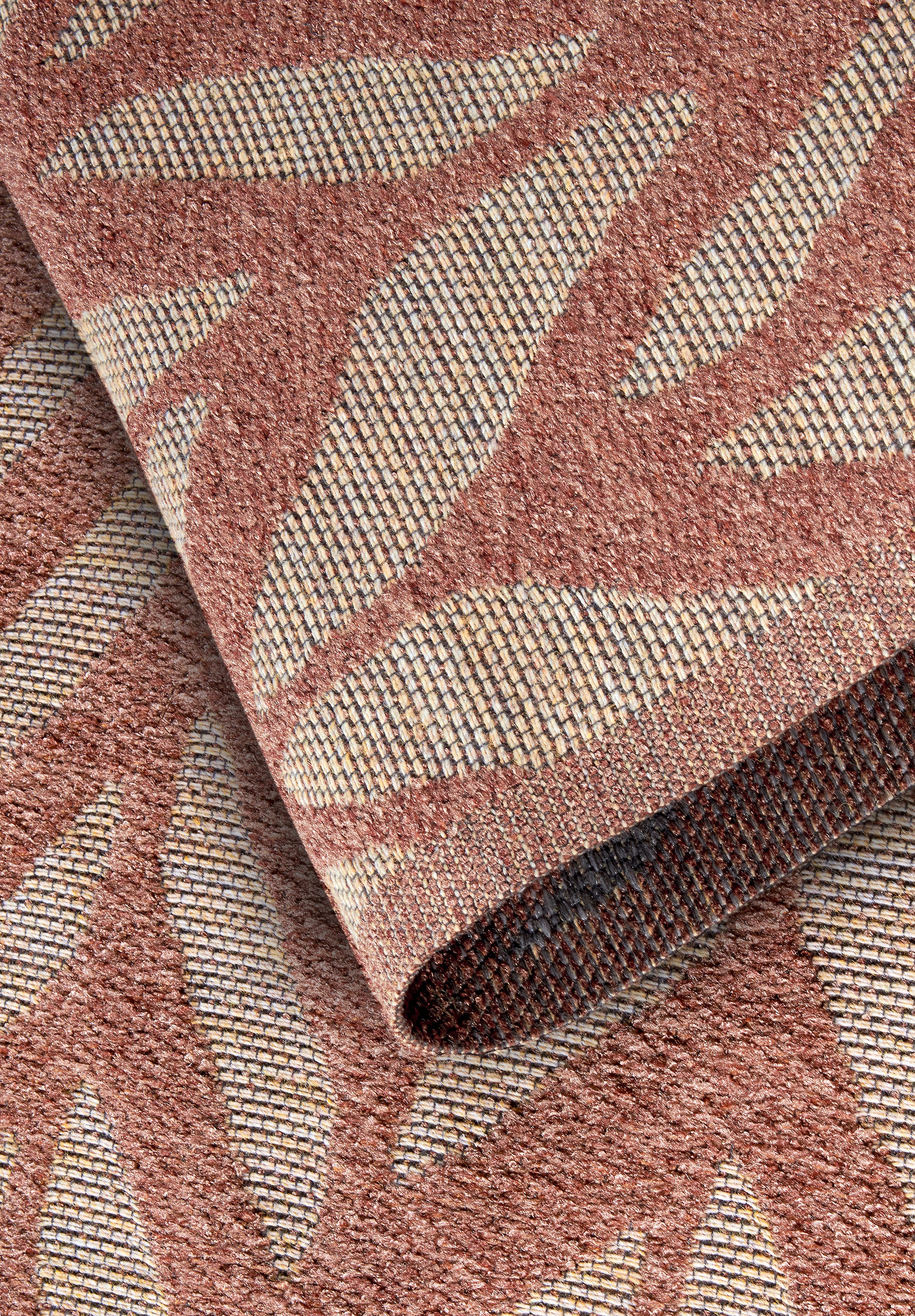 Villeroy & Boch Outdoorteppich »Georgette«, rechteckig, 4 mm Höhe, In-& Outdoor, Flachgewebe, wetterfest, Terrasse, Balkon, modern, Trend
