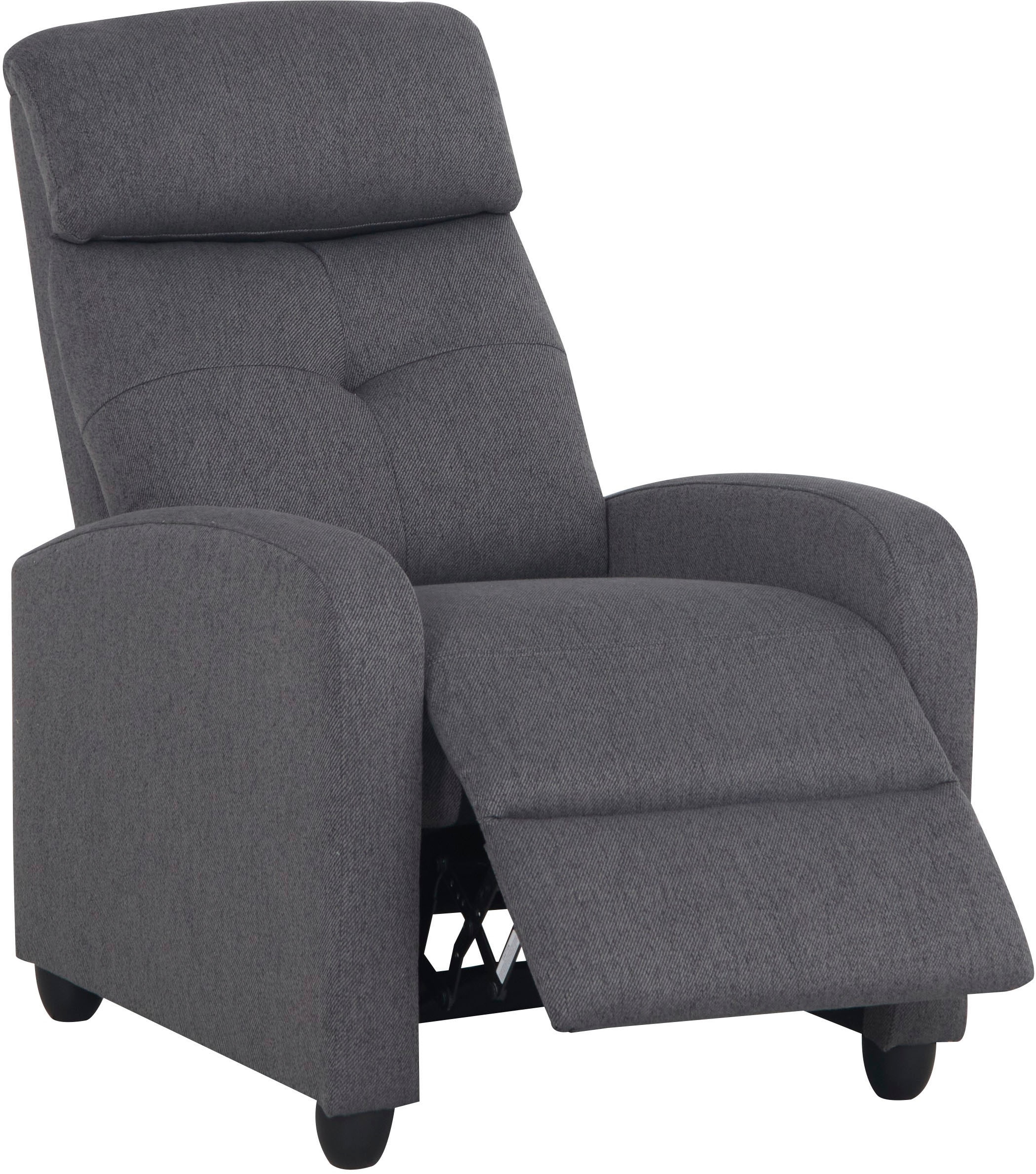 Home affaire Relaxsessel »VESOUL, TV-Sessel, Ruhesessel mit Schlaffunktion, Webstoff«, Loungesessel mit manueller Relax- und Liegefunktion (105°-135°)