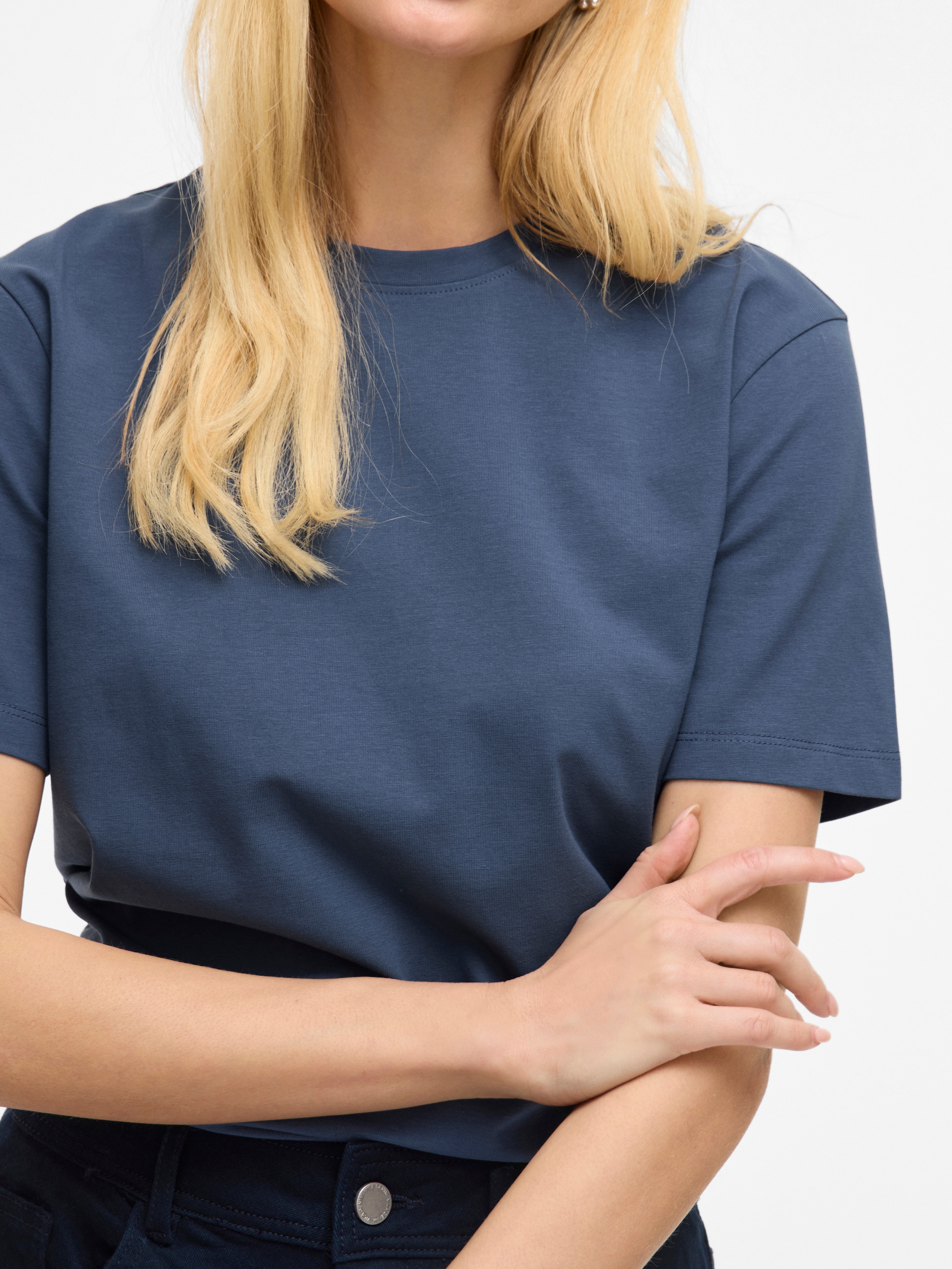 Vila Kurzarmshirt »VINORA S/S T-SHIRT - NOOS« Baumwollmischung, regular fit