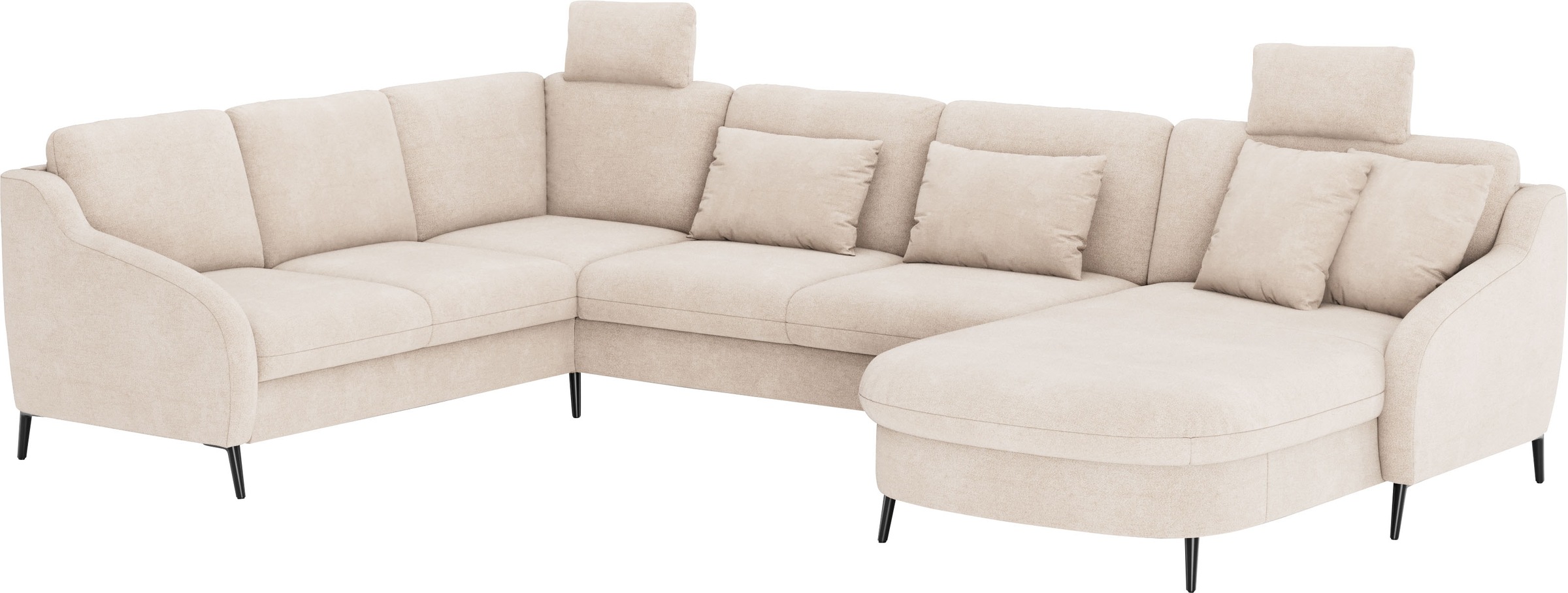 sit&more Wohnlandschaft »Soul U-Form«, wahlweise mit Bettfunktion und Bettkasten oder Schubkasten