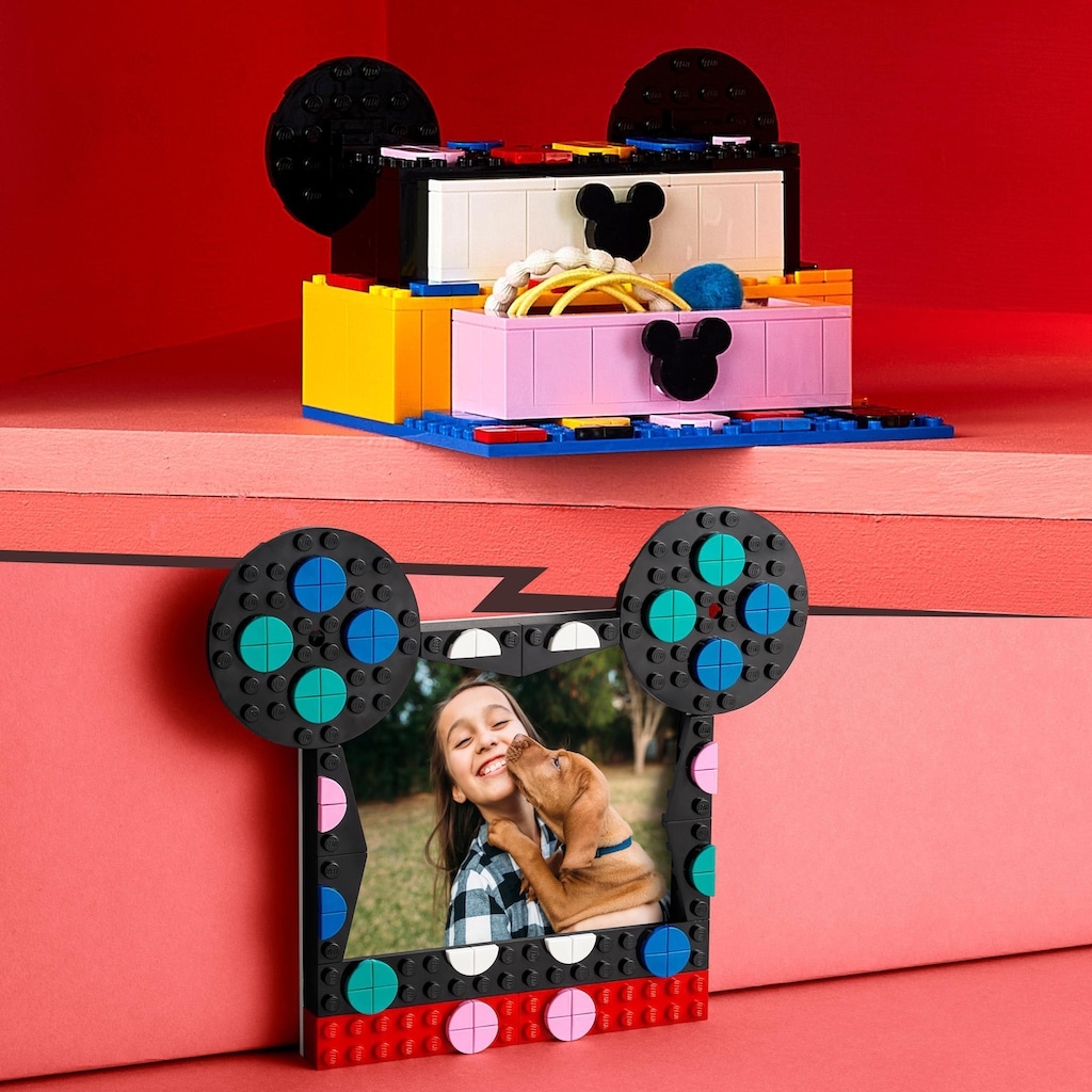 LEGO® Konstruktionsspielsteine »Micky & Minnie Kreativbox zum Schulanfang (41964), LEGO® DOTS«, (669 St.)