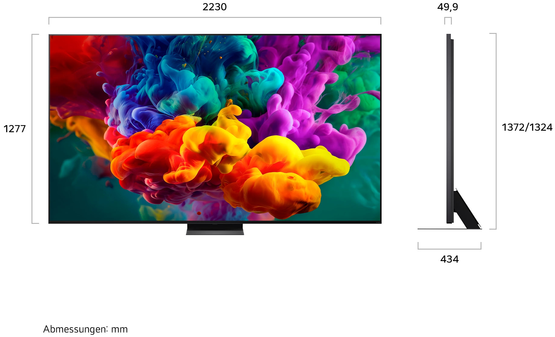 LG QNED-Fernseher »100QNED87B6« 253 cm/100 ″ Smart-TV