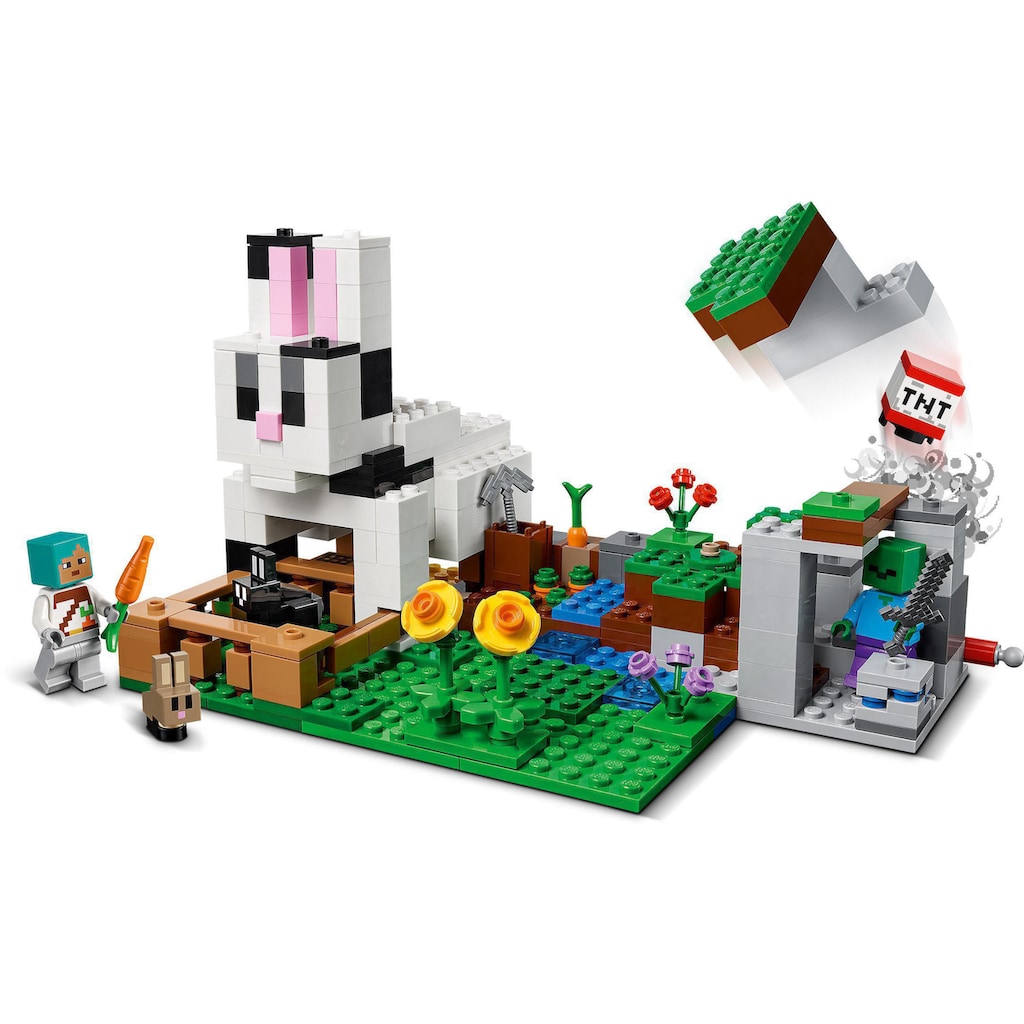 LEGO® Konstruktionsspielsteine »Die Kaninchenranch (21181), LEGO® Minecraft™«, (340 St.)