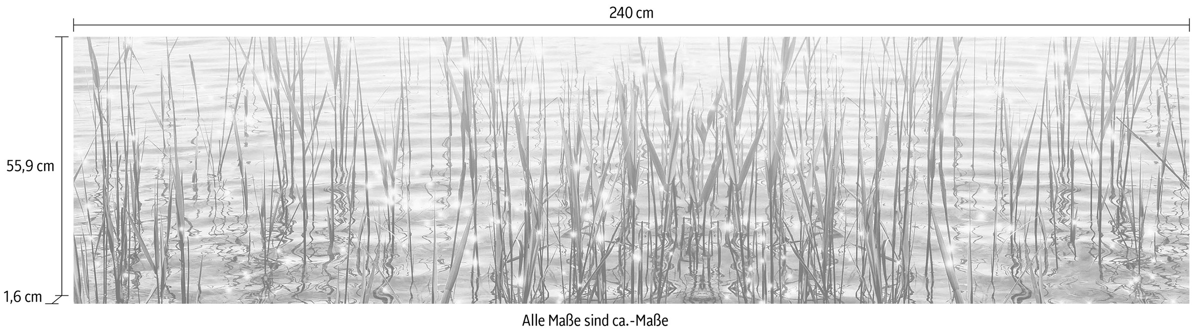 Express Küchen Küchenrückwand »Seegras«, (1 tlg.)