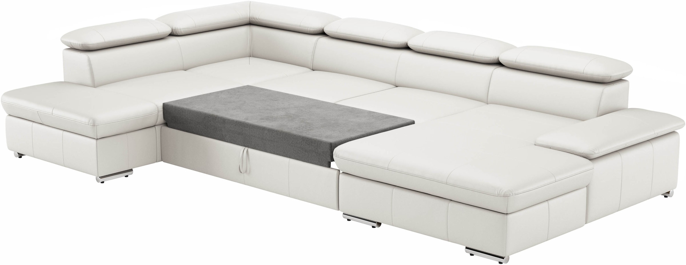 sit&more Wohnlandschaft »Valantine U-Form«, inkl. Kopf- und Armteilverstellung, wahlweise mit Bettfunktion