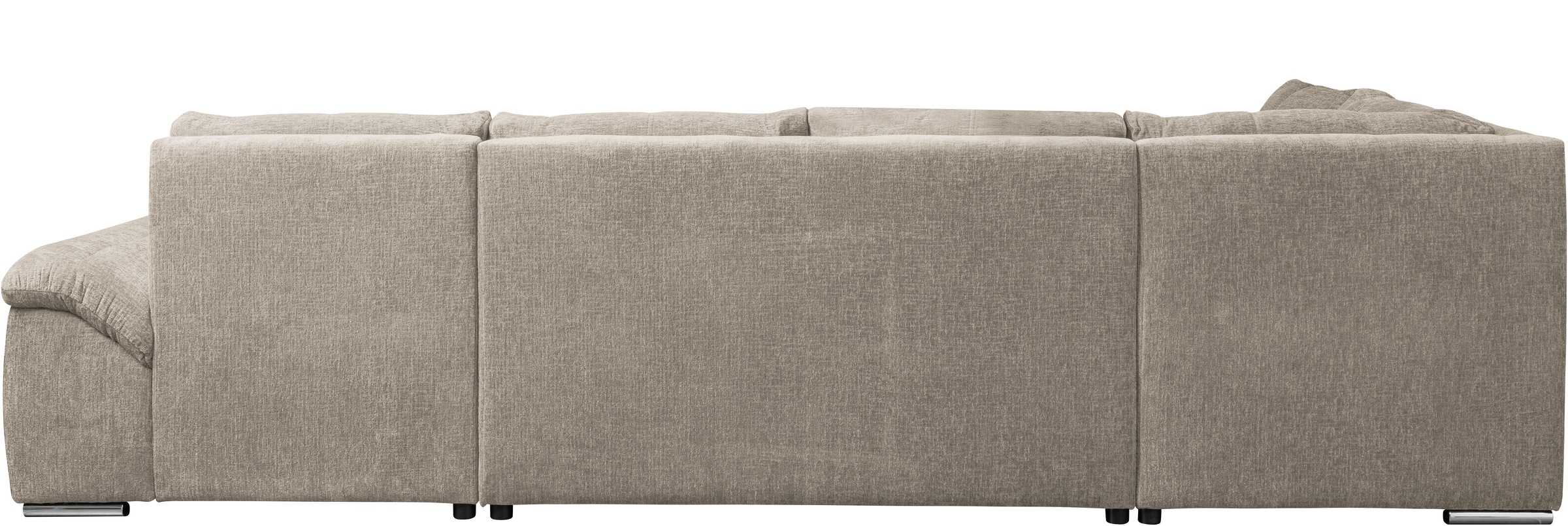 WERK2 Wohnlandschaft »Arena, B/T: 339/220 cm breit, moderner, einladender Sitzkomfort« mit Schlaffunktion und Bettkasten, U-Form