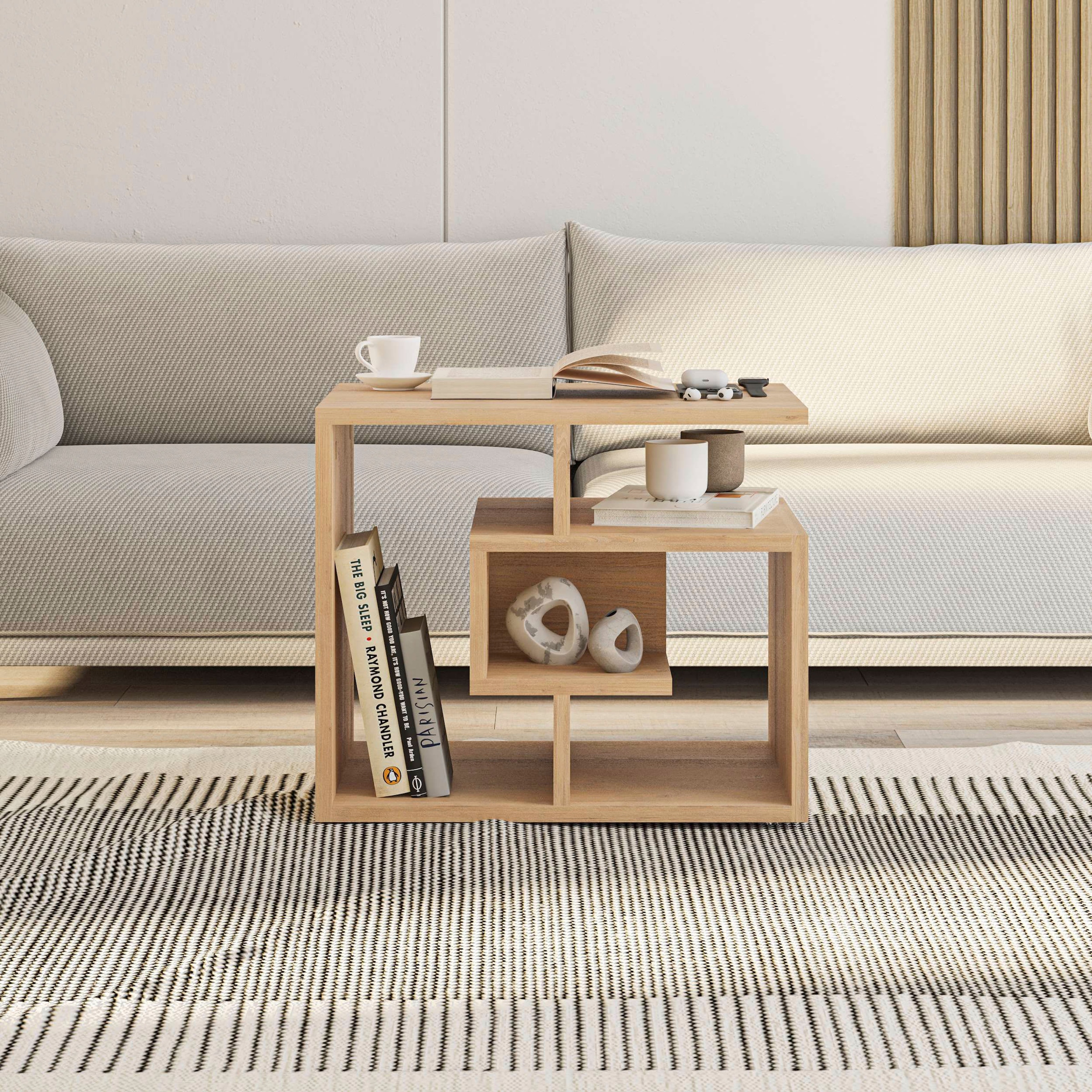 Decortie Beistelltisch »LABIRENT COUCHTISCH«, (Packung, 1 St.), Leichte Montage, Lagerung, Platzsparend
