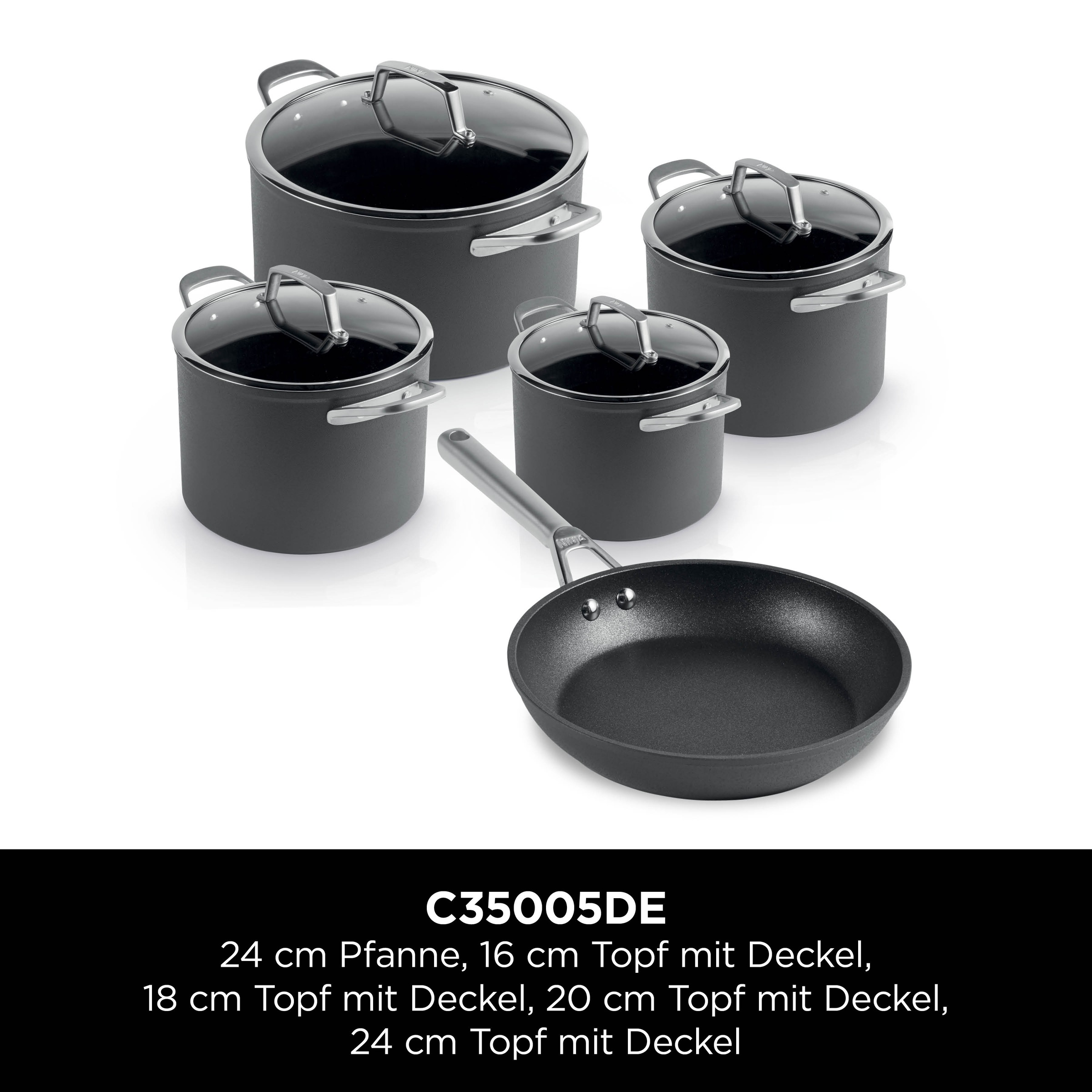 NINJA Topf-Set »Ninja ZEROSTICK Premium 5-teiliges Topf- und Pfannen-Set C3 günstig online kaufen