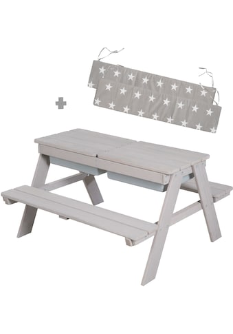 roba® Kindersitzgruppe »Picknick for 4 Outdoor + mit Spielwannen, Grau«, (Set), mit... kaufen