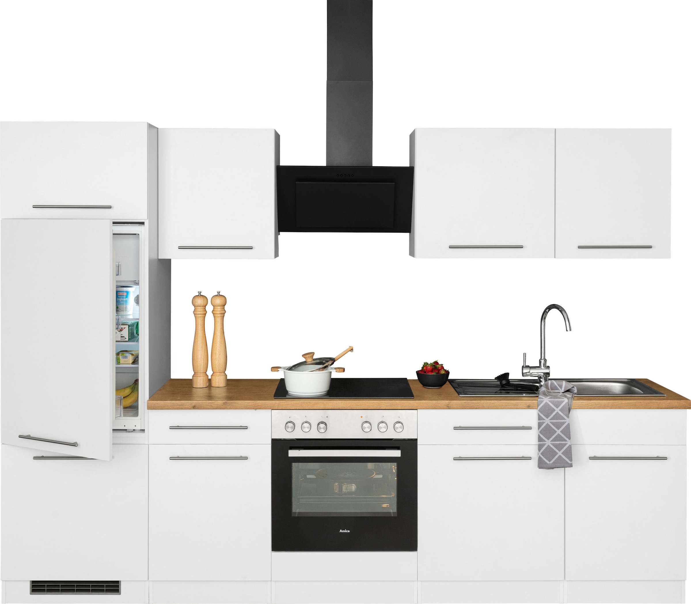 wiho Küchen Küchenzeile »Unna« ohne E-Geräte, Breite 280 cm